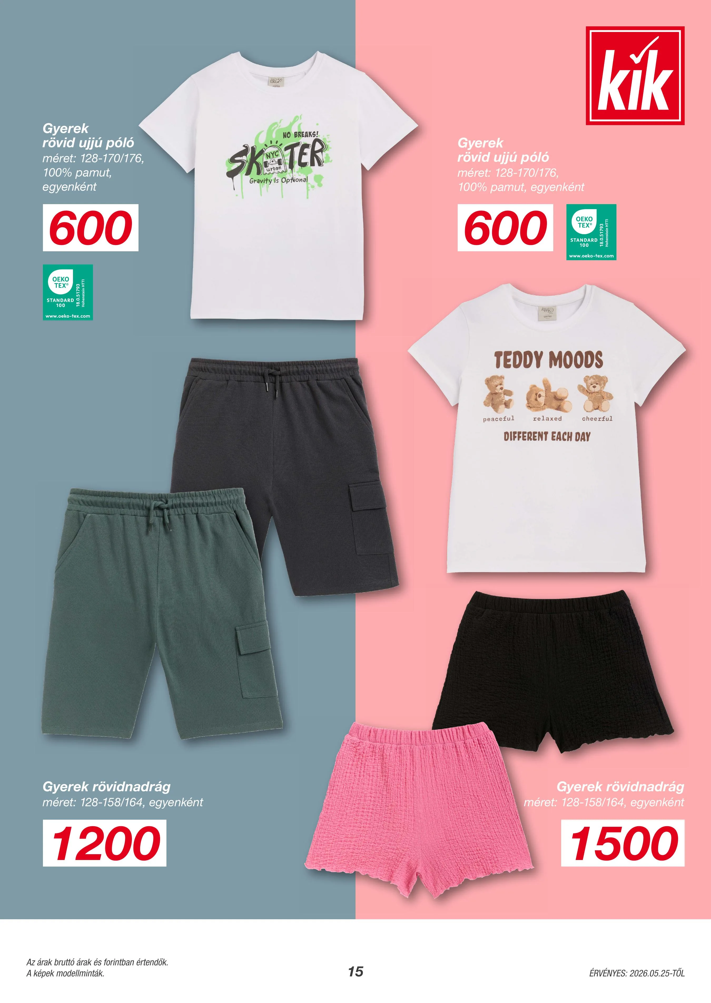 KiK akciós újság Textil 05.25–05.25 – 15. oldal