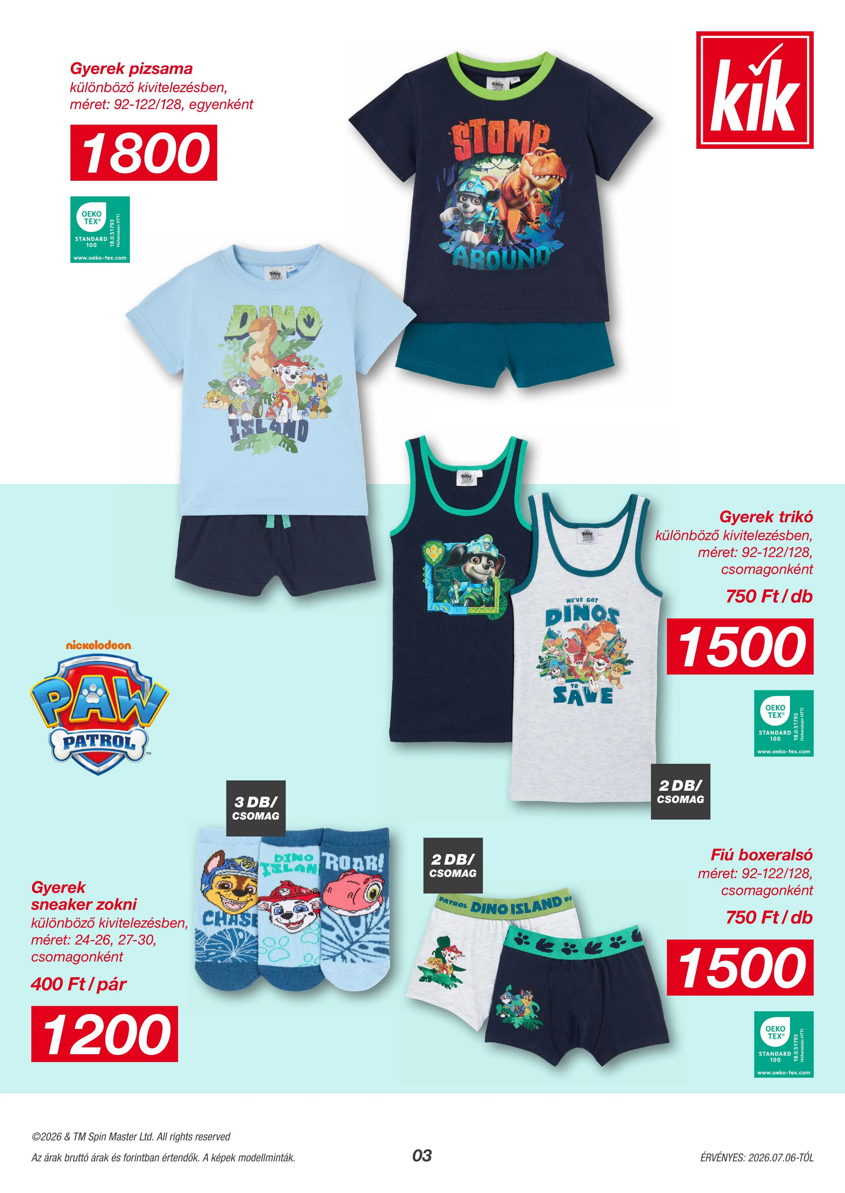KiK akciós újság Textil 07.06–07.06 – 3. oldal
