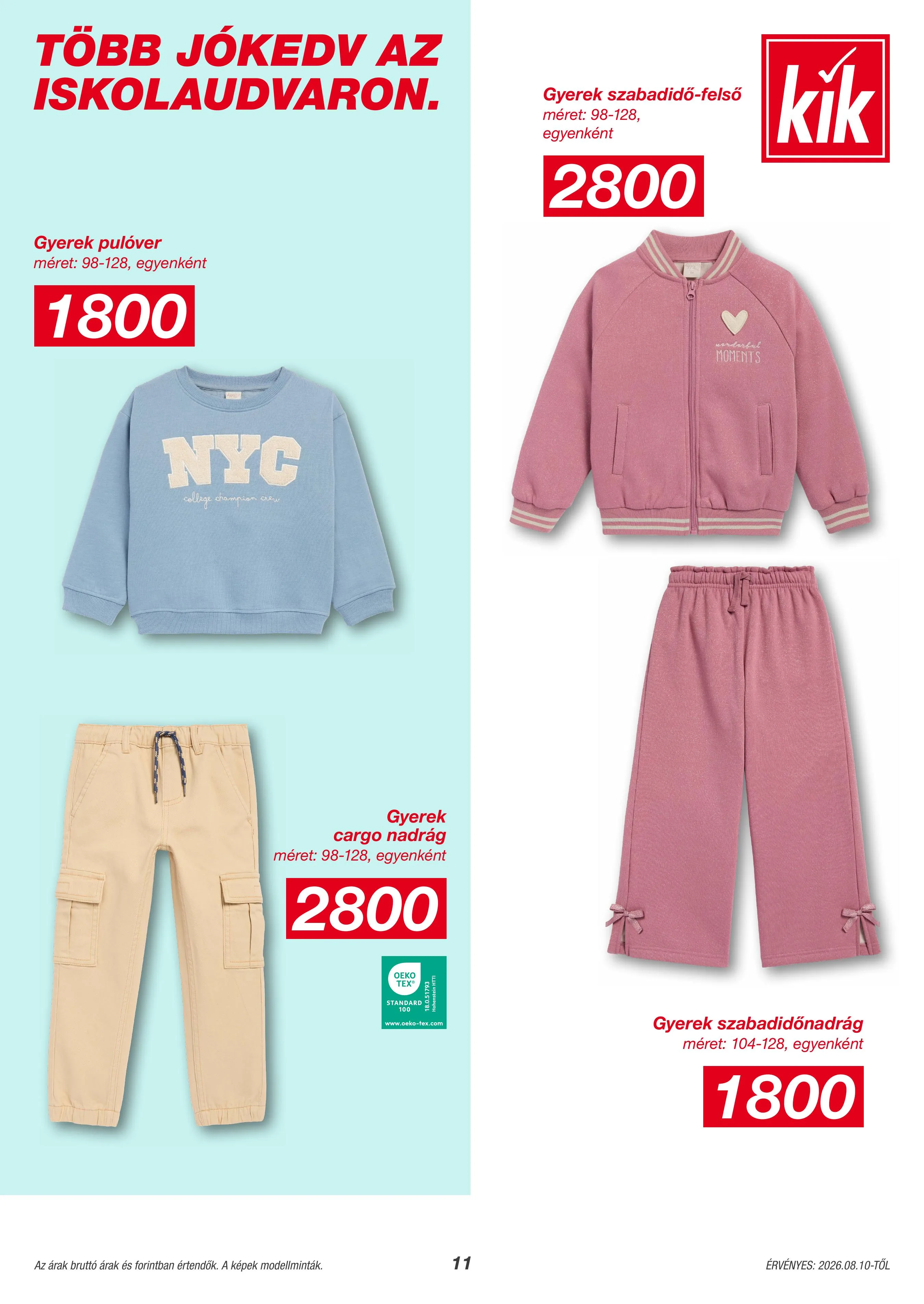 KiK akciós újság Textil 08.18–08.18 – 11. oldal