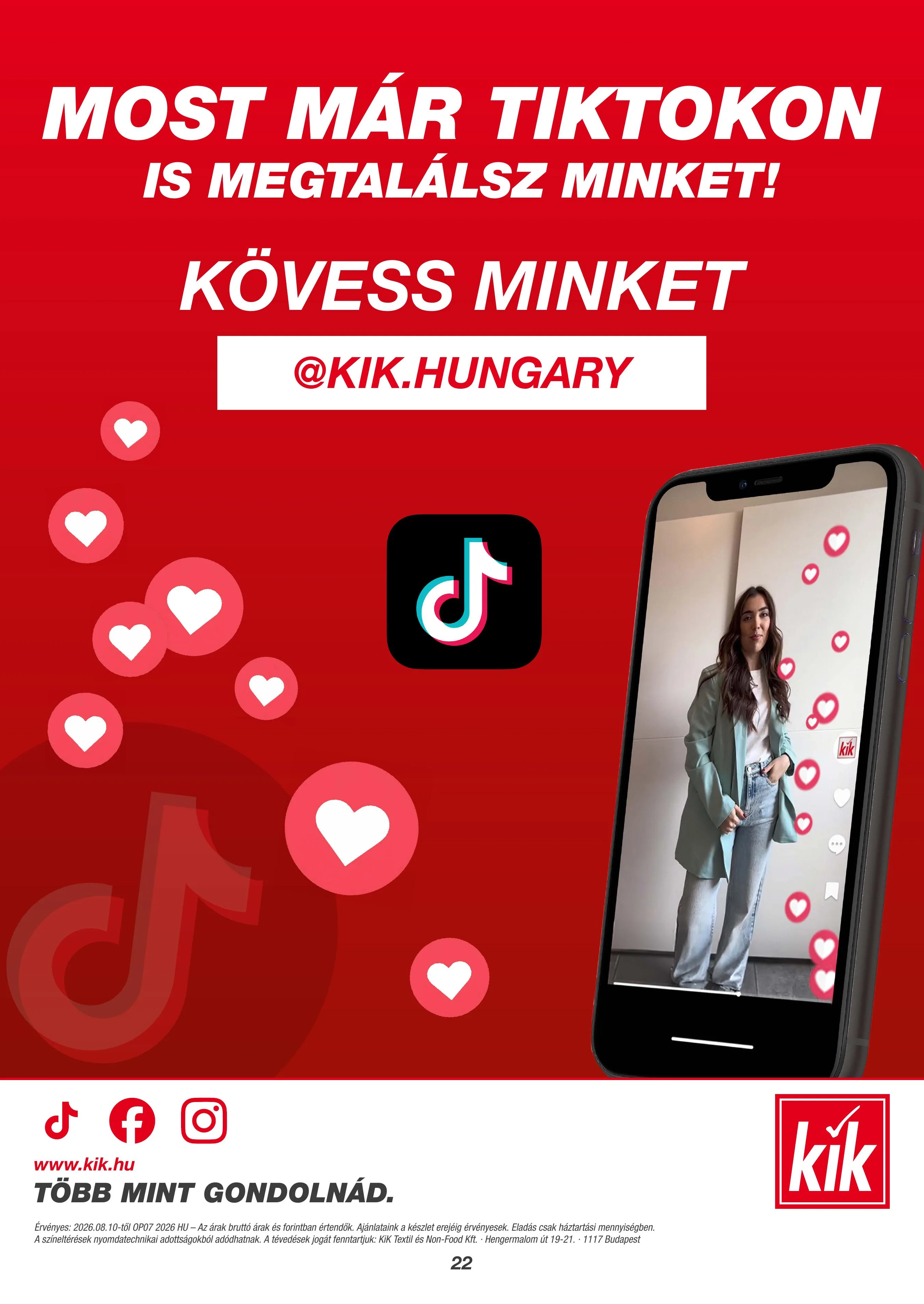 KiK akciós újság Textil 08.18–08.18 – 22. oldal