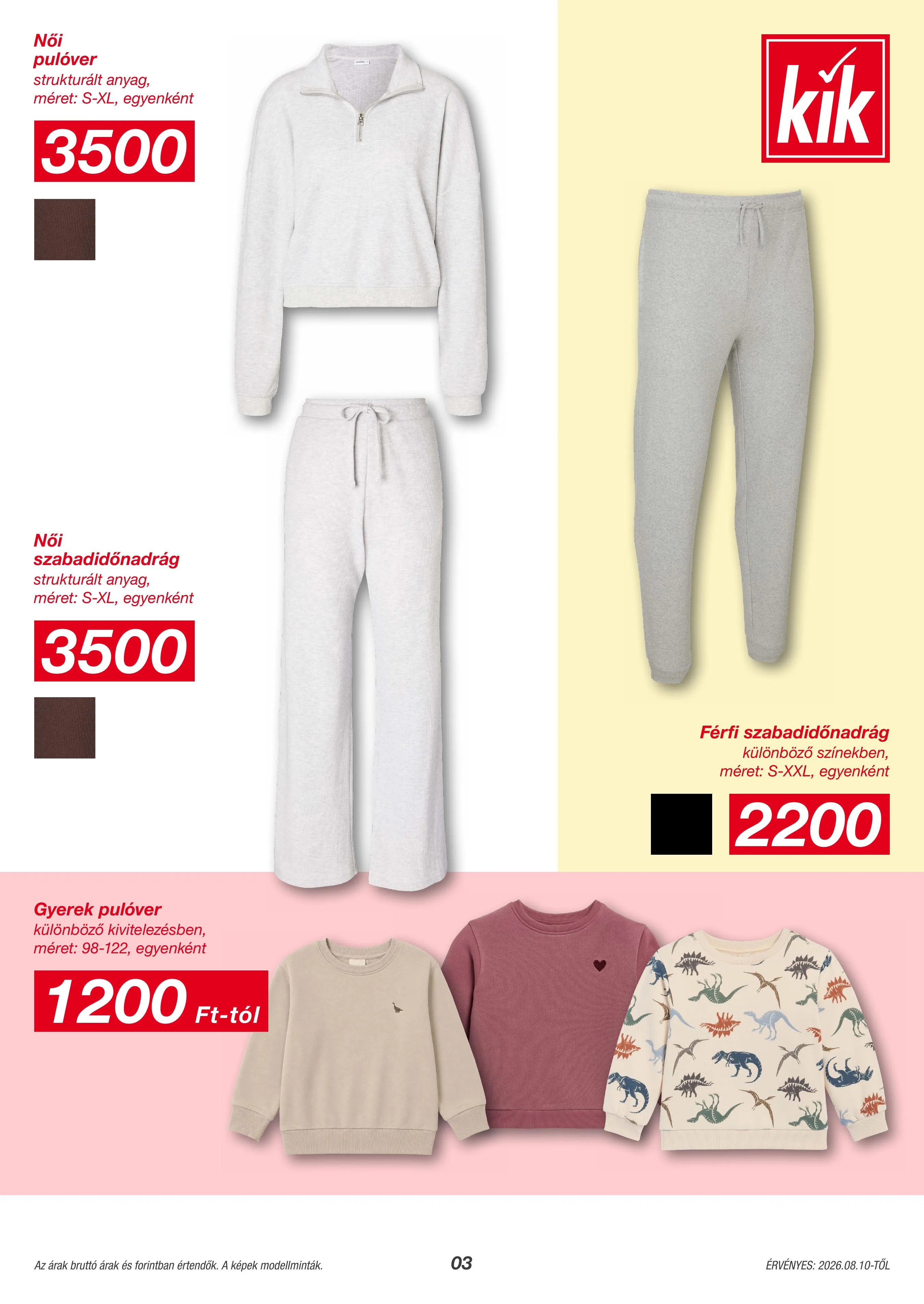 KiK akciós újság Textil 08.18–08.18 – 3. oldal