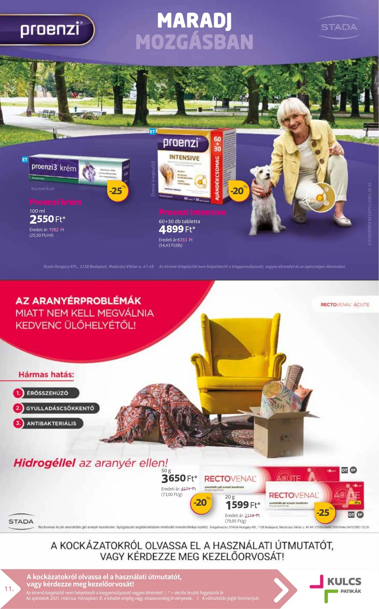 Kulcs akciós újság Patika 03.01–03.31 – 11. oldal