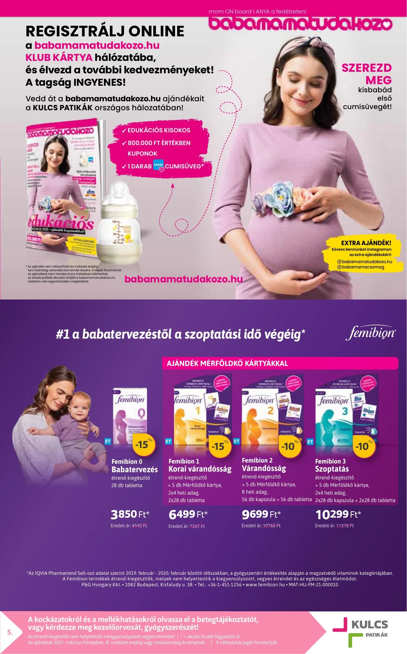 Kulcs akciós újság Patika 03.01–03.31 – 5. oldal