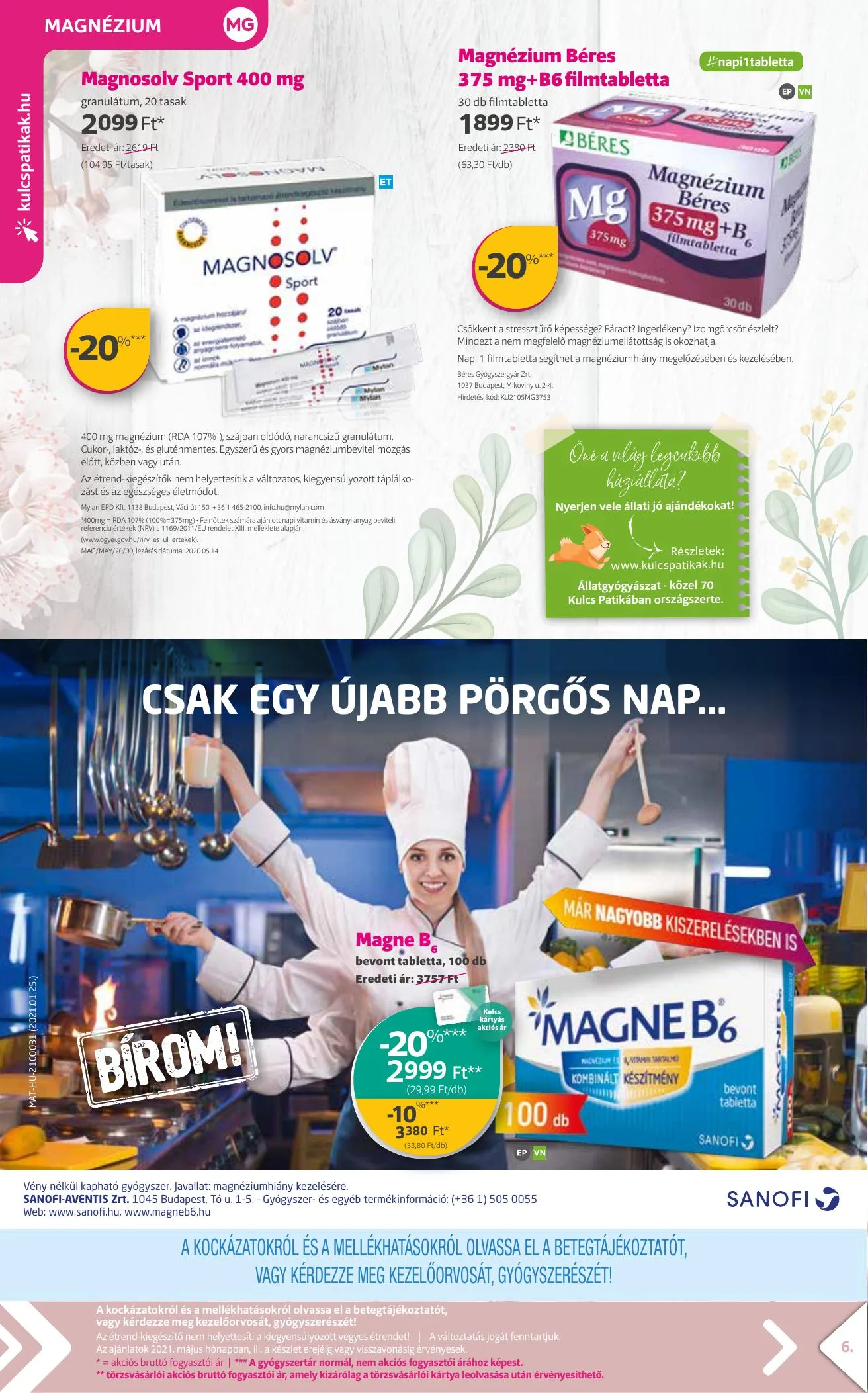 Kulcs akciós újság Patika 05.01–05.31 – 6. oldal