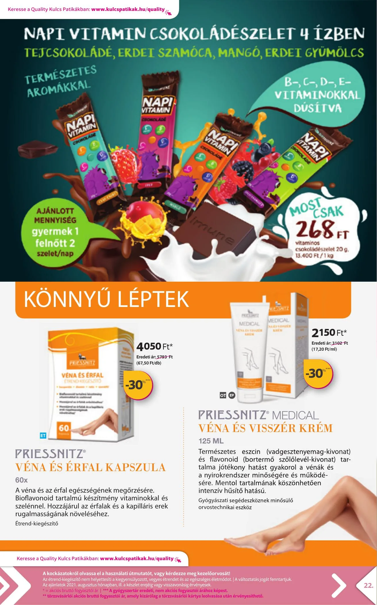 Kulcs akciós újság Patika 08.01–08.31 – 22. oldal