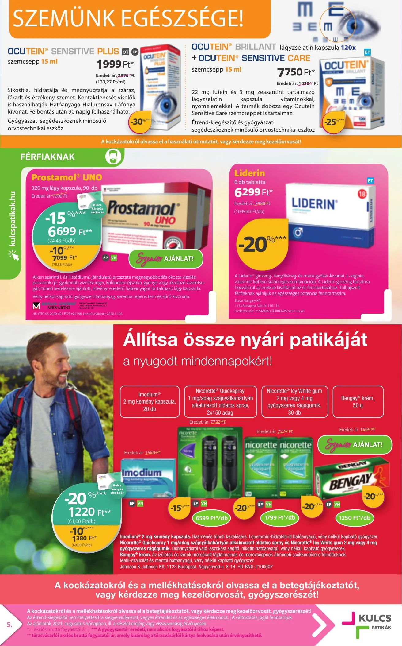 Kulcs akciós újság Patika 08.01–08.31 – 5. oldal
