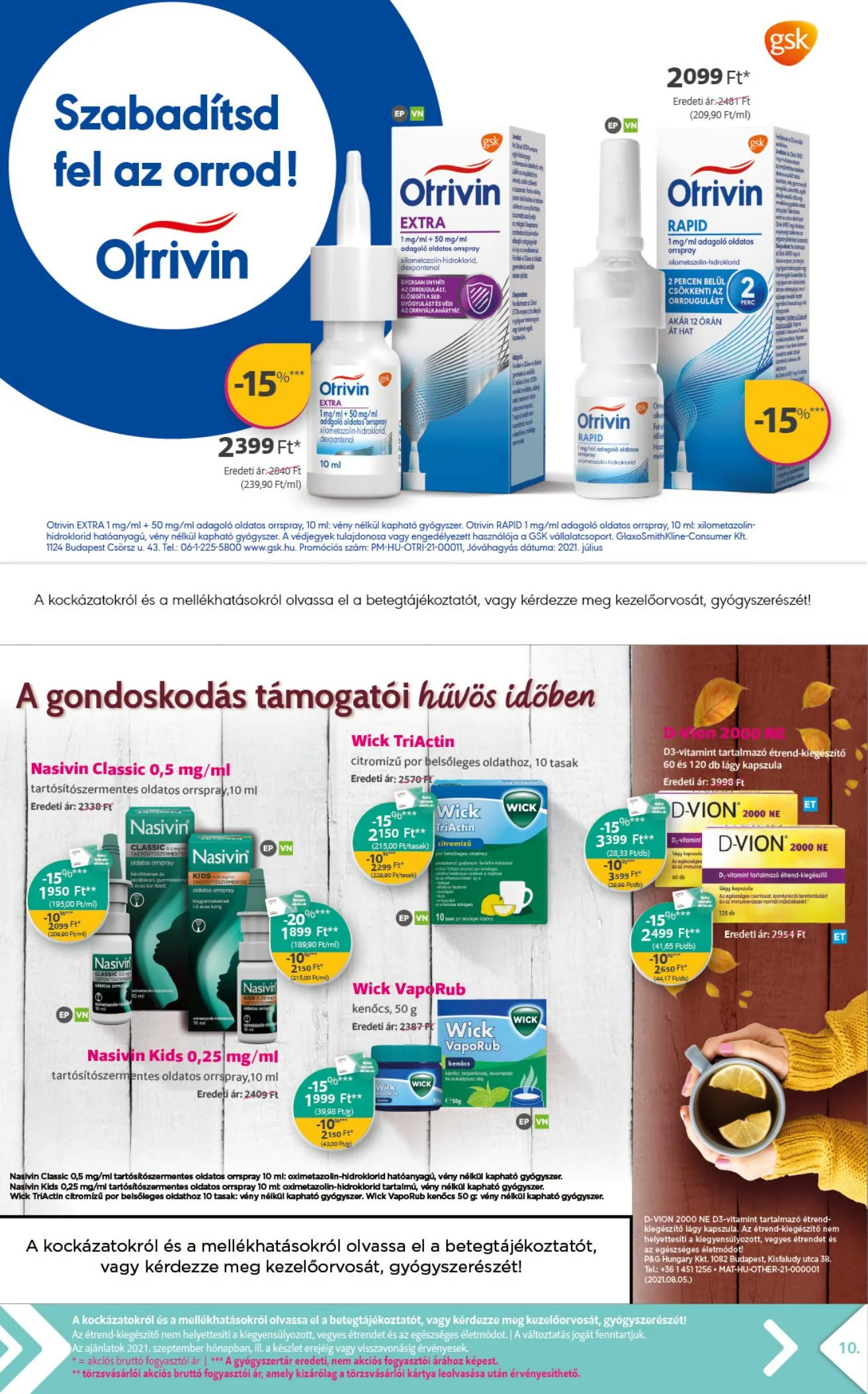 Kulcs akciós újság Patika 09.01–09.30 – 10. oldal