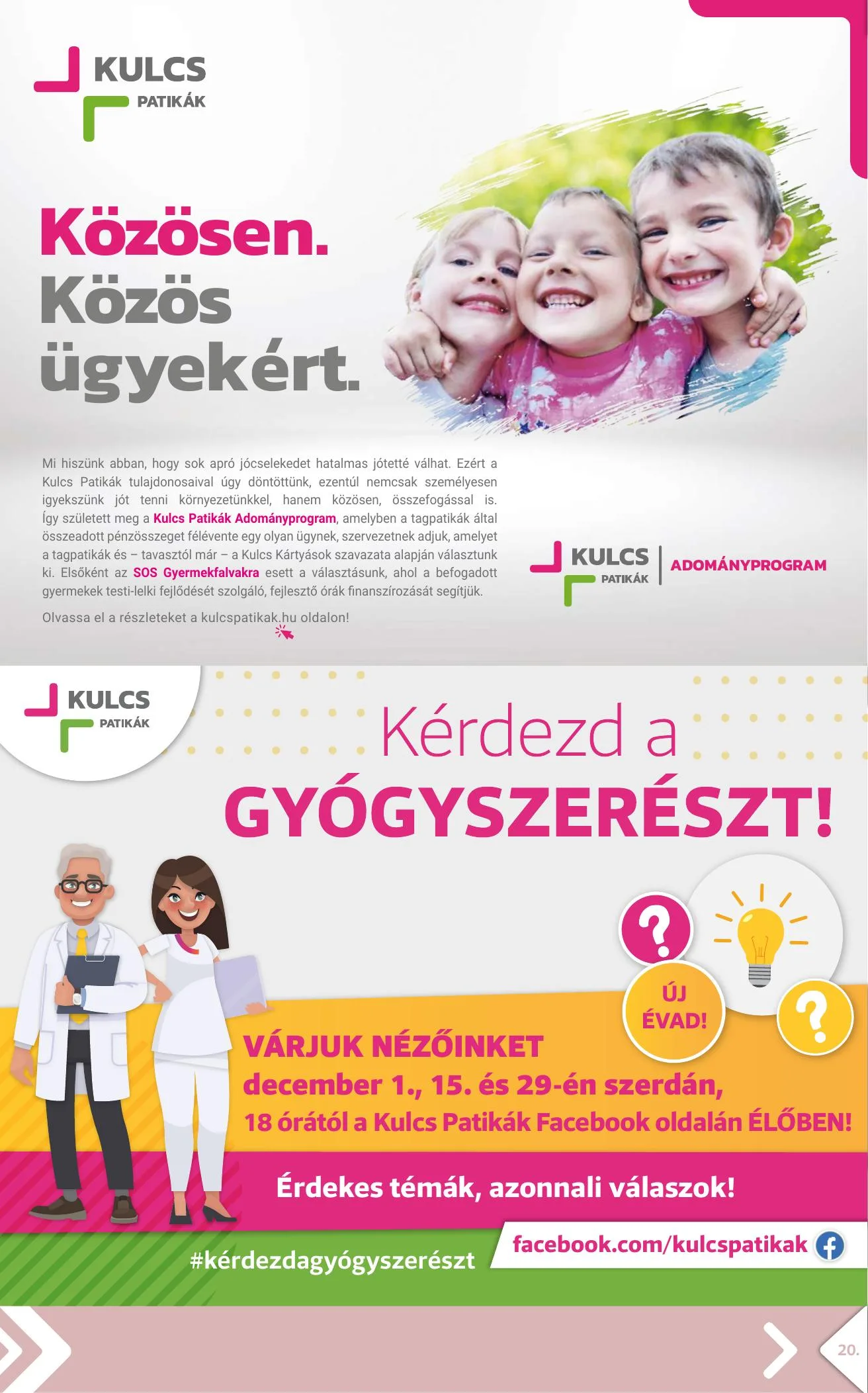 Kulcs akciós újság Patika 12.01–12.31 – 20. oldal