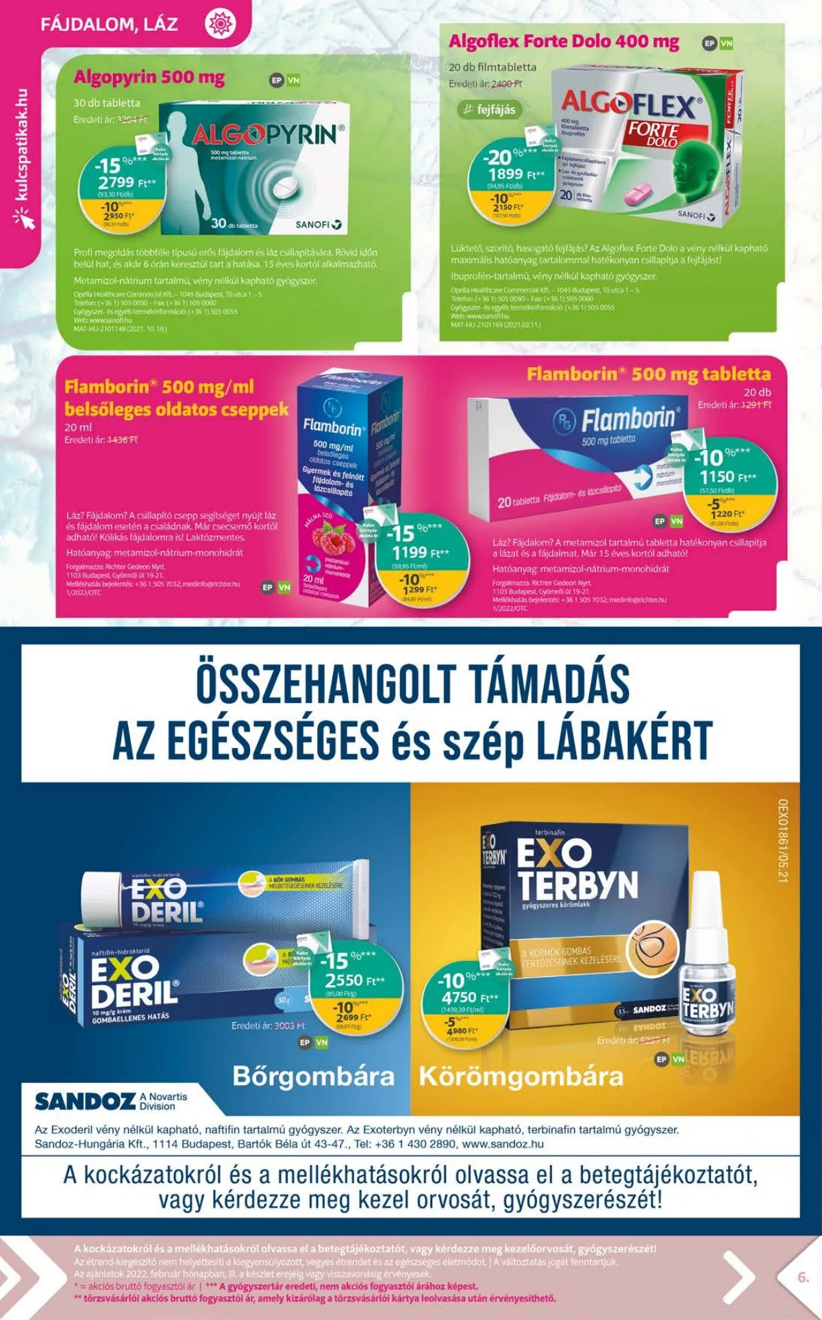 Kulcs akciós újság Patika 02.01–02.28 – 6. oldal