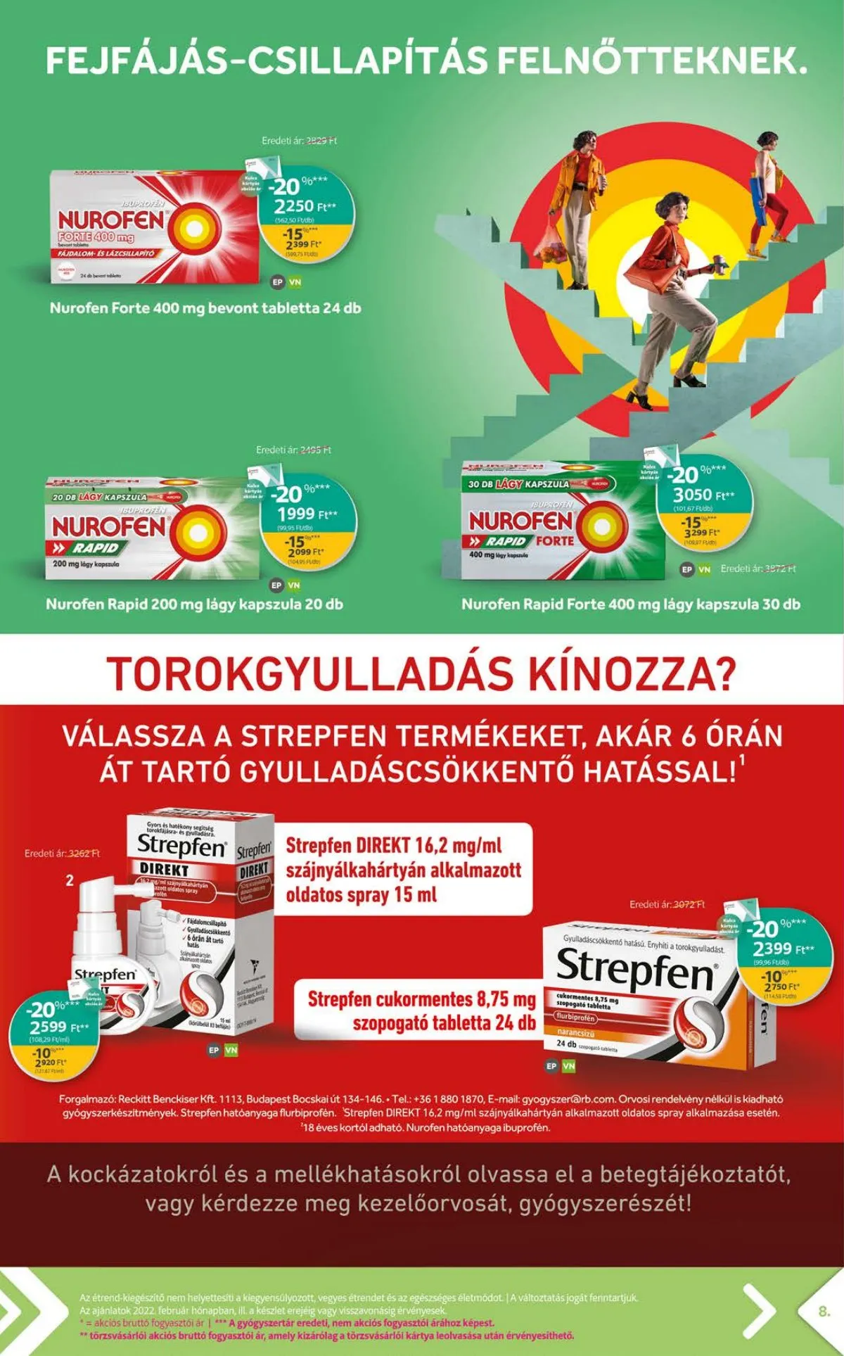 Kulcs akciós újság Patika 02.01–02.28 – 8. oldal