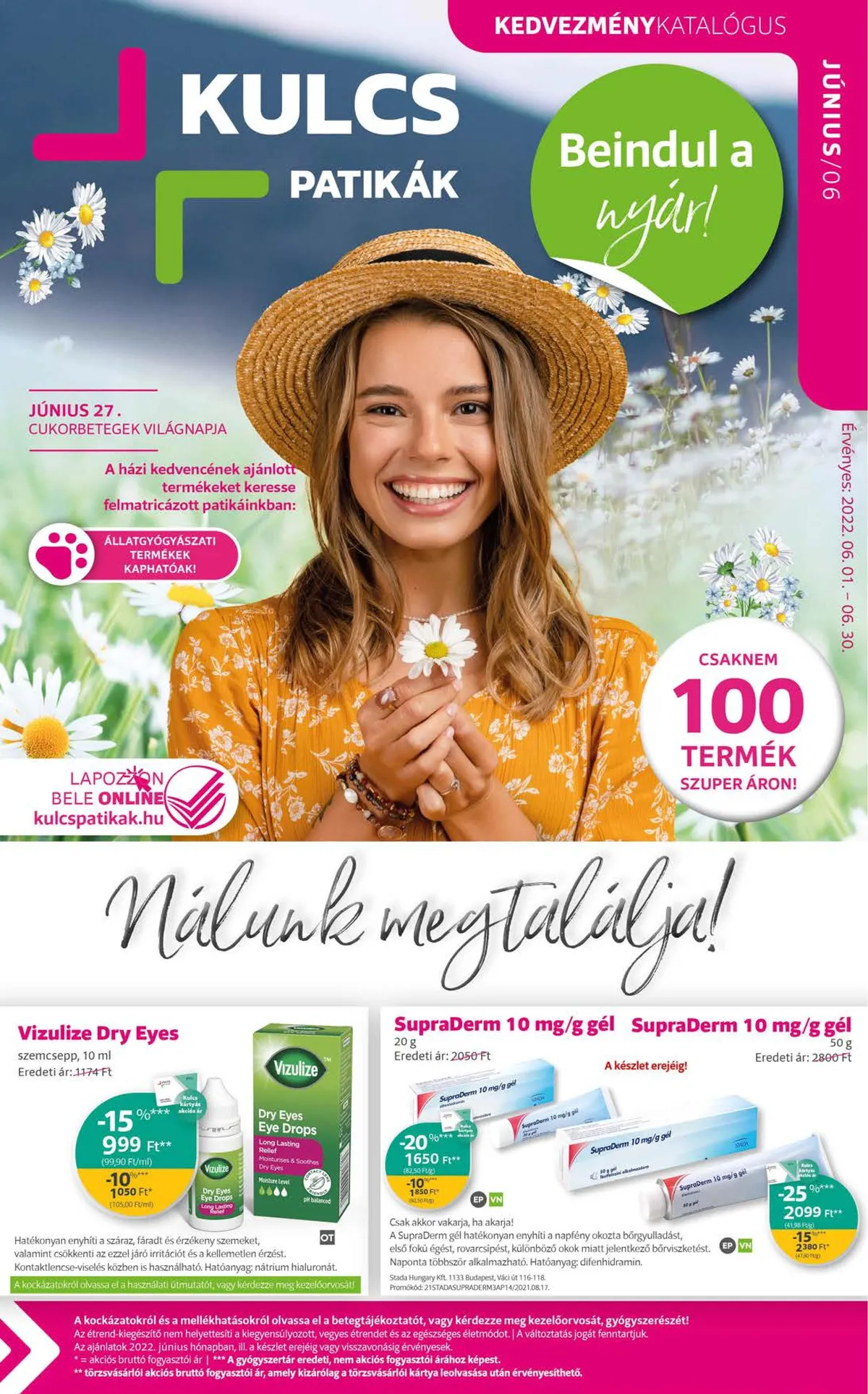 Kulcs akciós újság Patika 06.01–06.30
