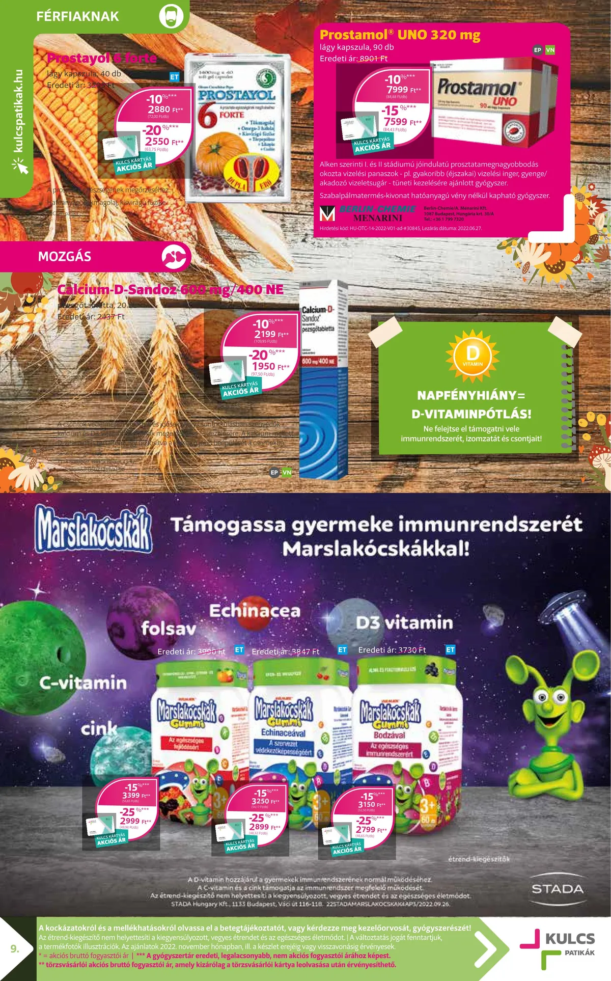 Kulcs akciós újság Patika 11.01–11.30 – 9. oldal