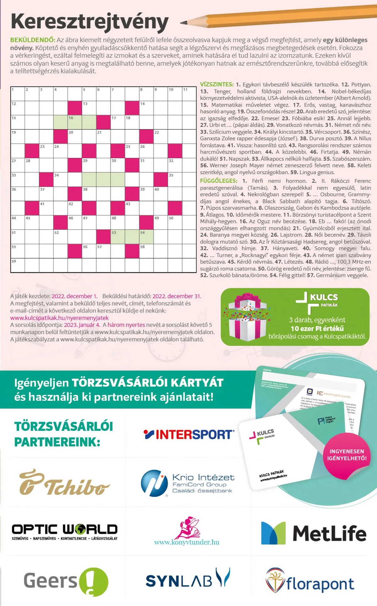 Kulcs akciós újság Patika 12.01–12.31 – 23. oldal