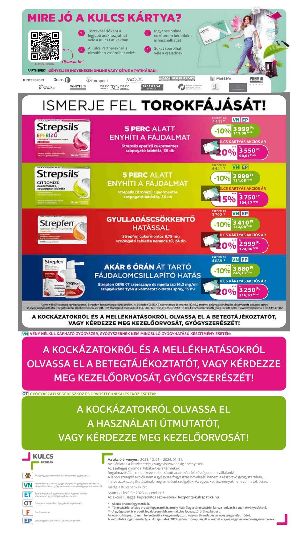 Kulcs akciós újság Patika 01.01–01.31 – 20. oldal