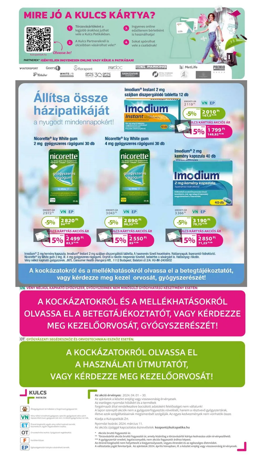 Kulcs akciós újság Patika 04.01–04.30 – 20. oldal