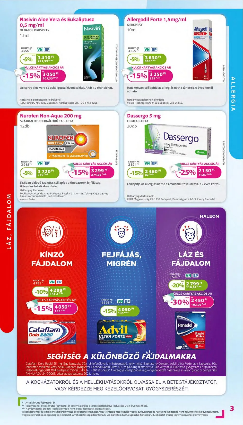 Kulcs akciós újság Patika 08.01–08.31 – 3. oldal