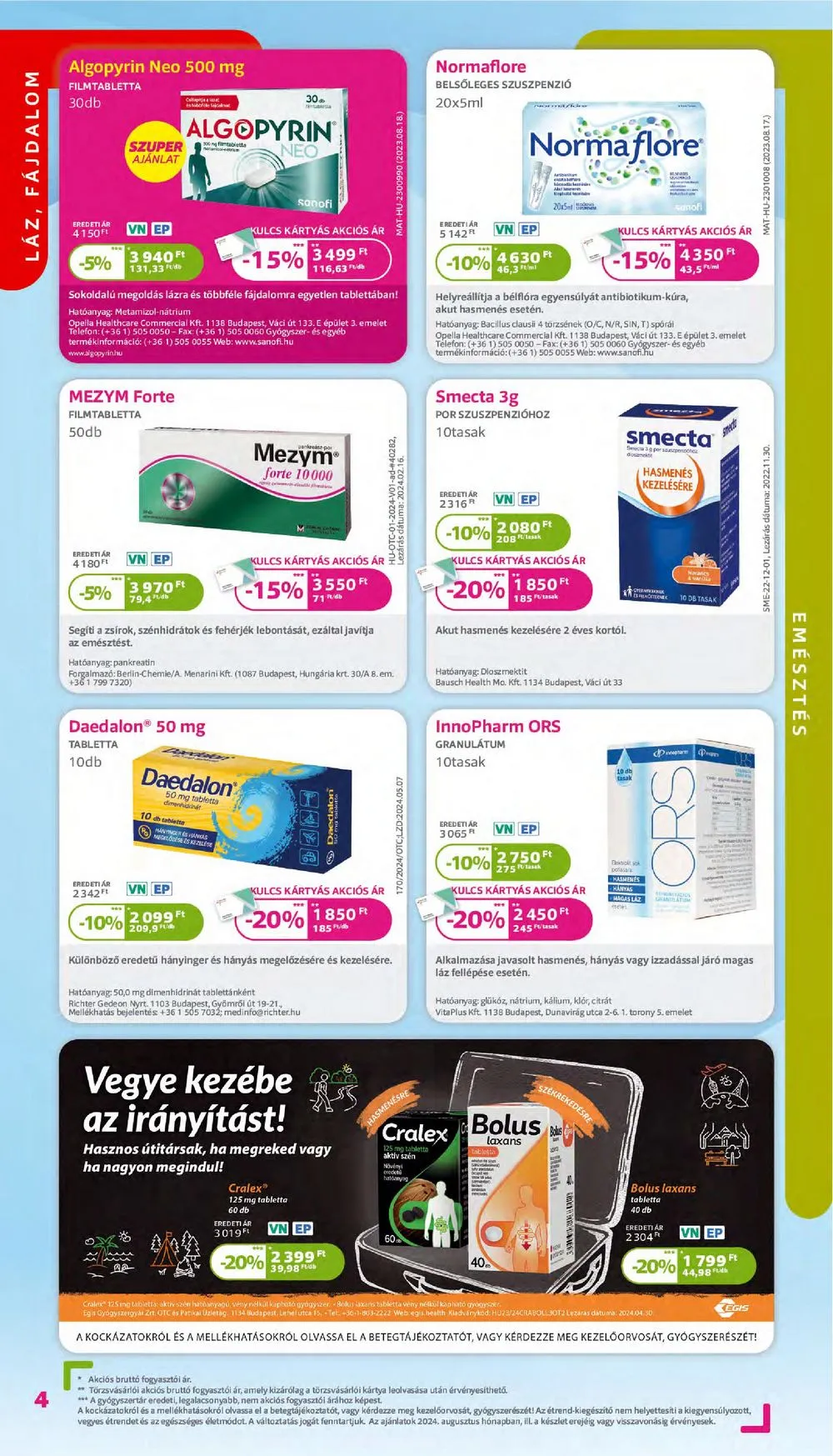 Kulcs akciós újság Patika 08.01–08.31 – 4. oldal