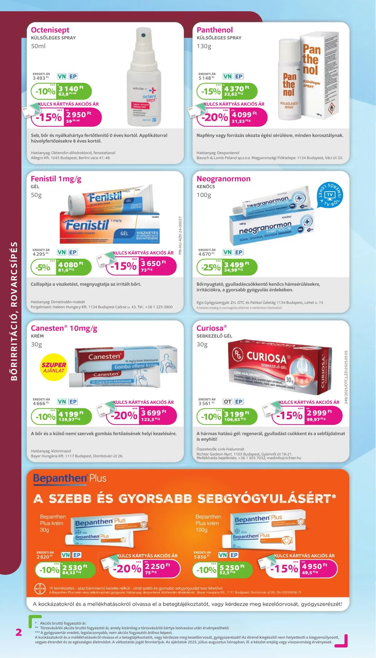 Kulcs akciós újság Patika 07.01–07.31 – 2. oldal