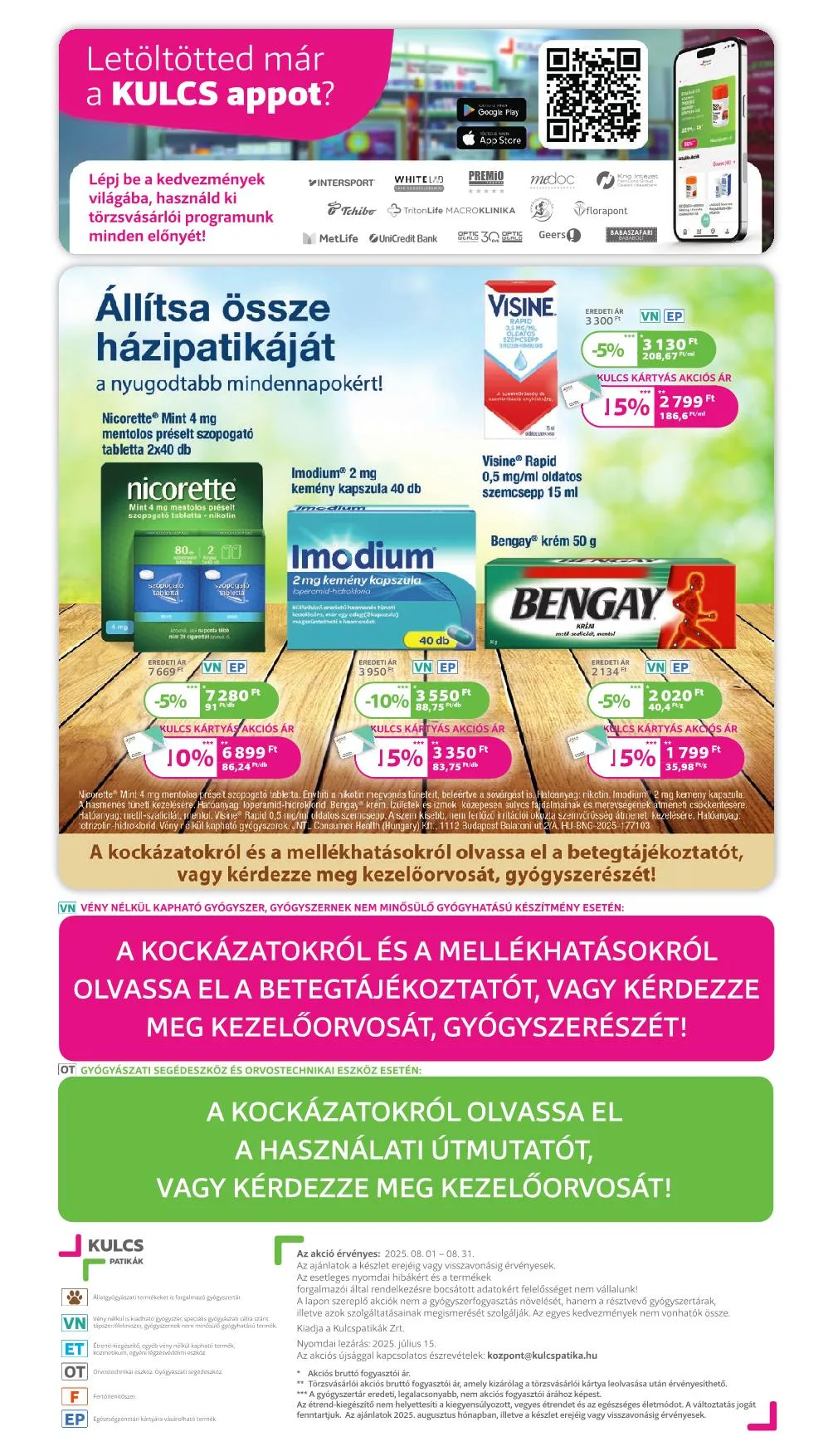 Kulcs akciós újság Patika 08.01–08.31 – 13. oldal