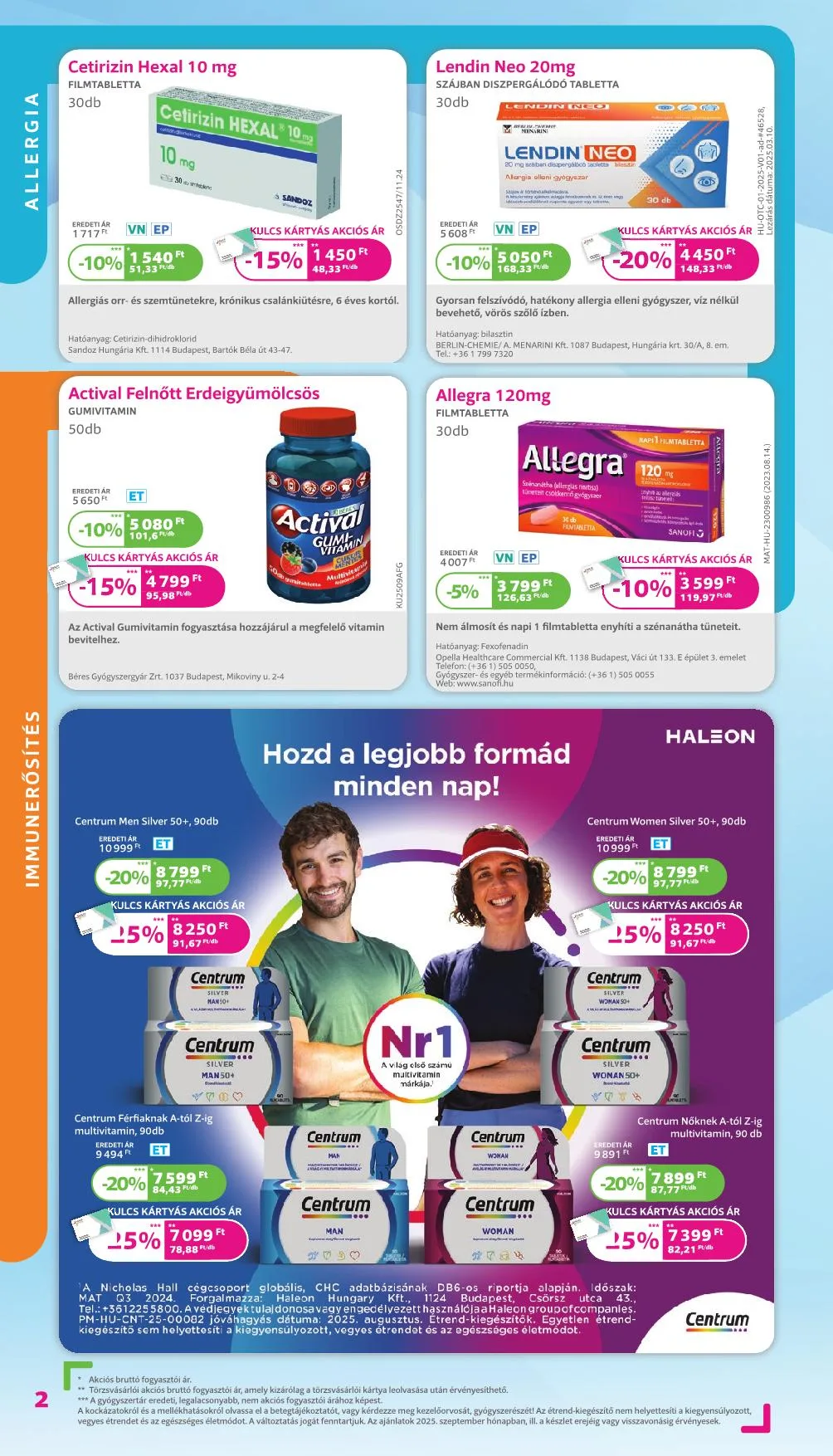 Kulcs akciós újság Patika 09.01–09.30 – 12. oldal