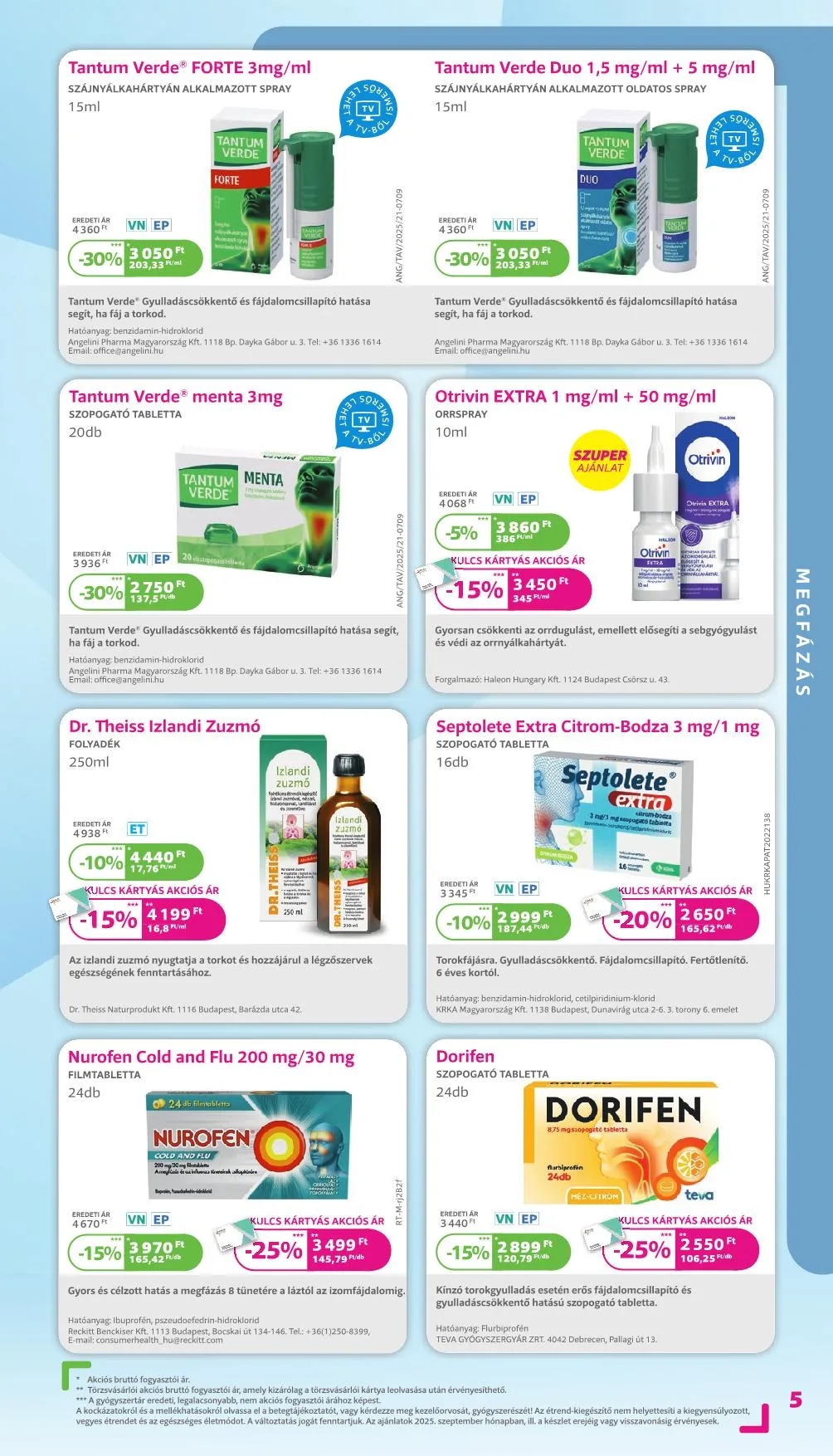 Kulcs akciós újság Patika 09.01–09.30 – 16. oldal