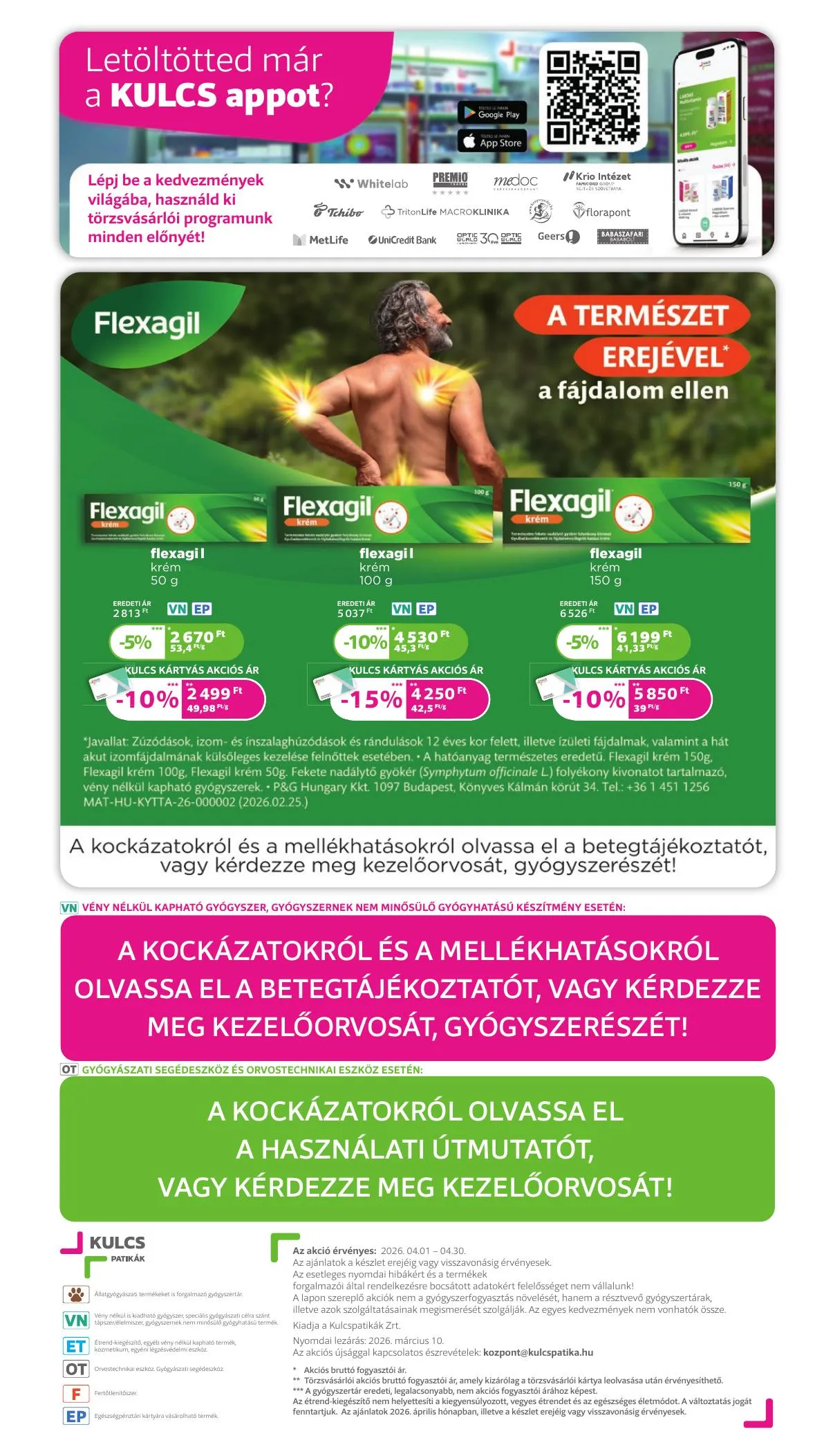 Kulcs akciós újság Patika 04.01–04.30 – 20. oldal