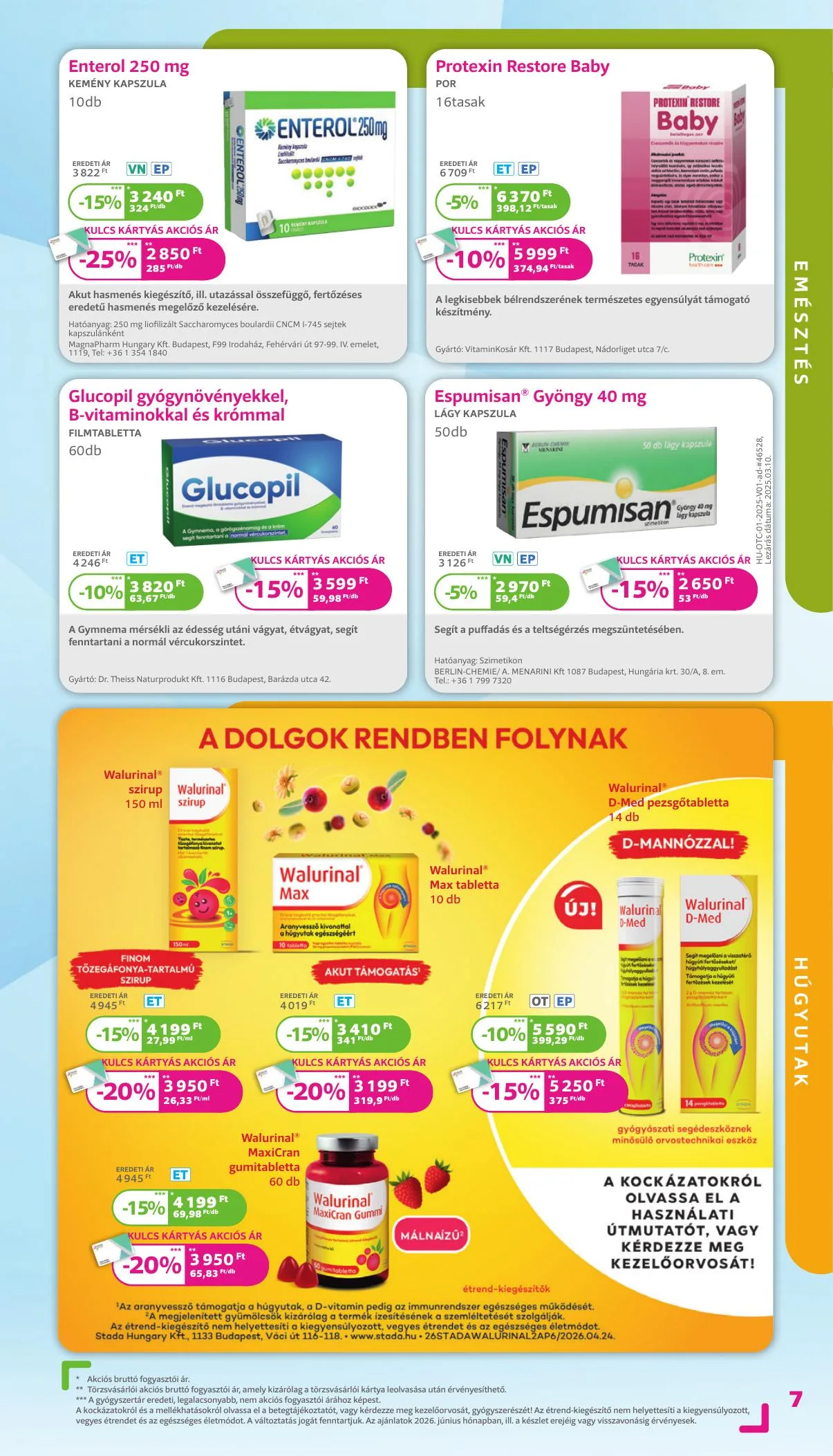 Kulcs akciós újság Patika 06.01–06.30 – 7. oldal