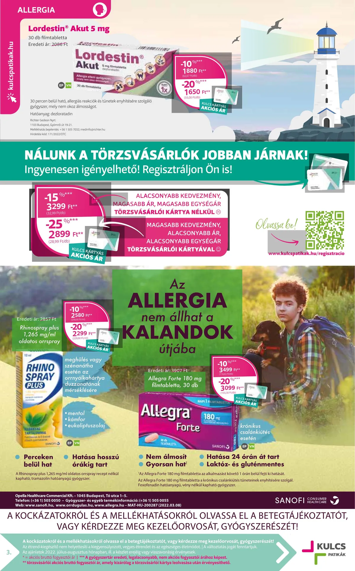 Kulcs akciós újság Patikak 08.01–08.31 – 3. oldal