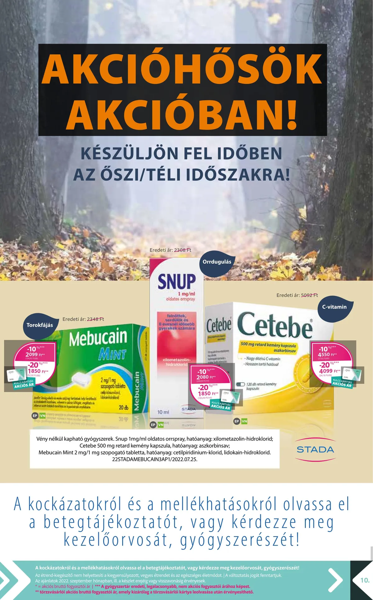 Kulcs akciós újság Patikak 09.01–09.30 – 10. oldal