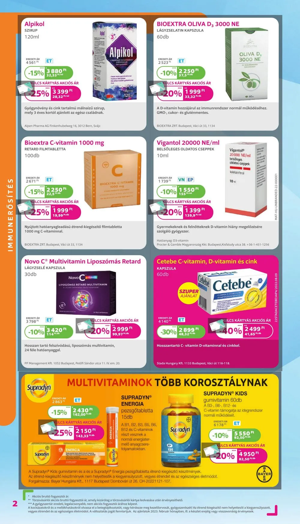 Kulcs akciós újság Patikak 02.01–02.28 – 2. oldal