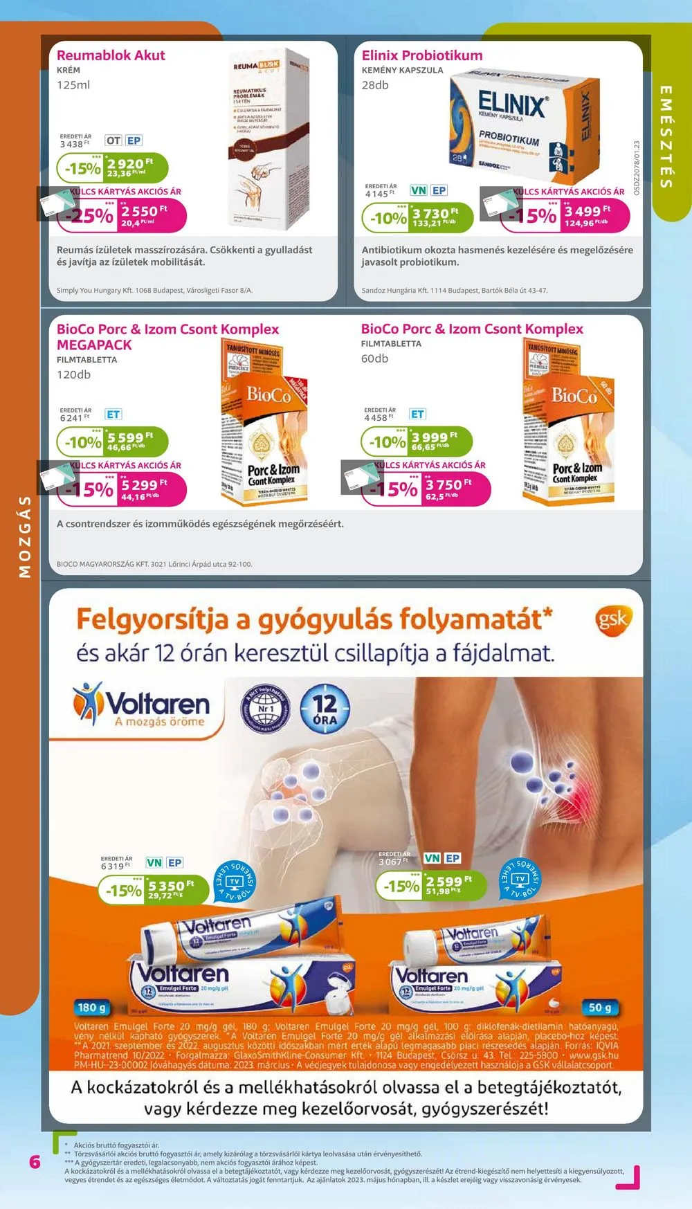 Kulcs akciós újság Patikak 05.01–05.31 – 6. oldal