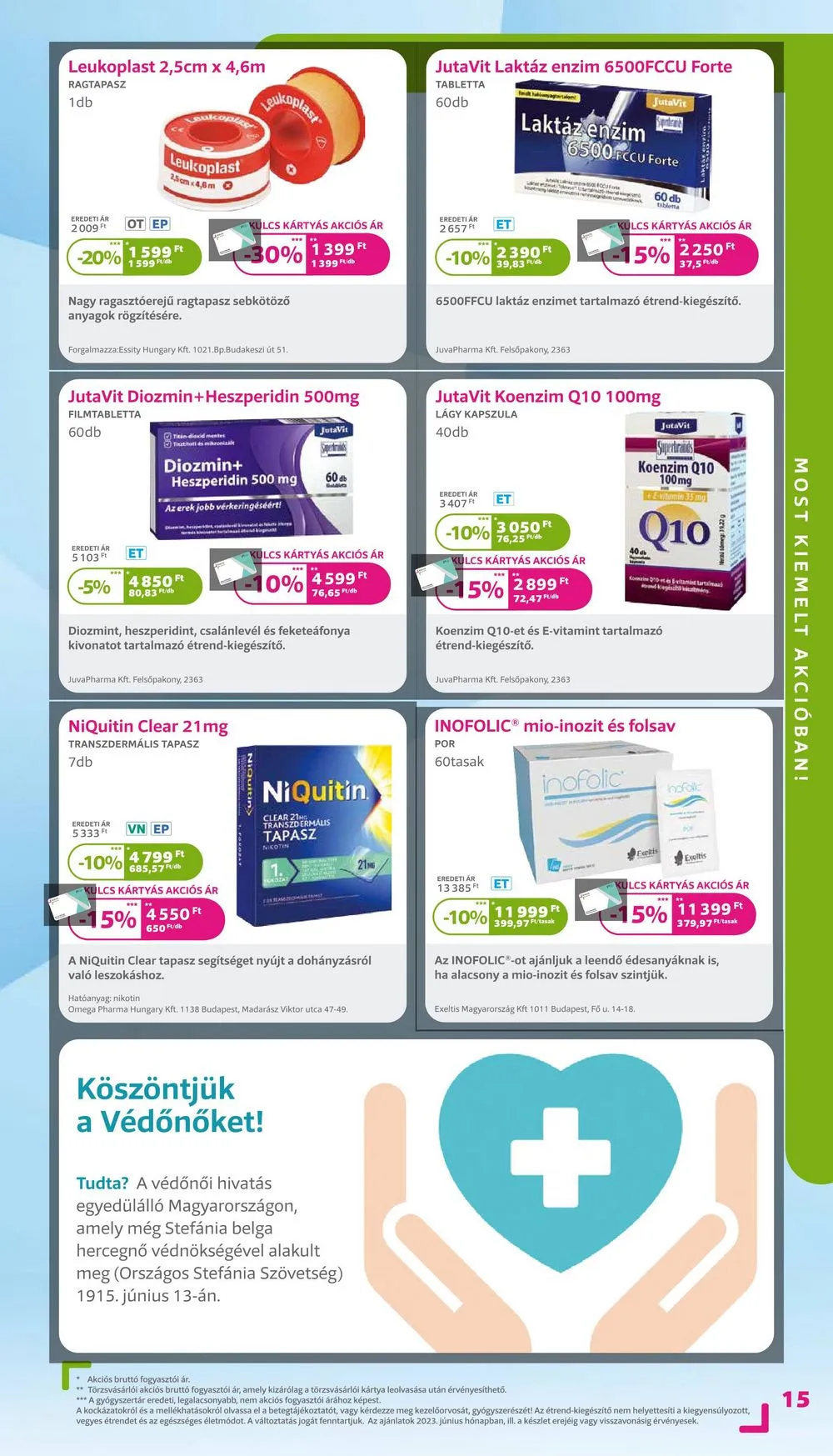 Kulcs akciós újság Patikak 06.01–06.30 – 15. oldal