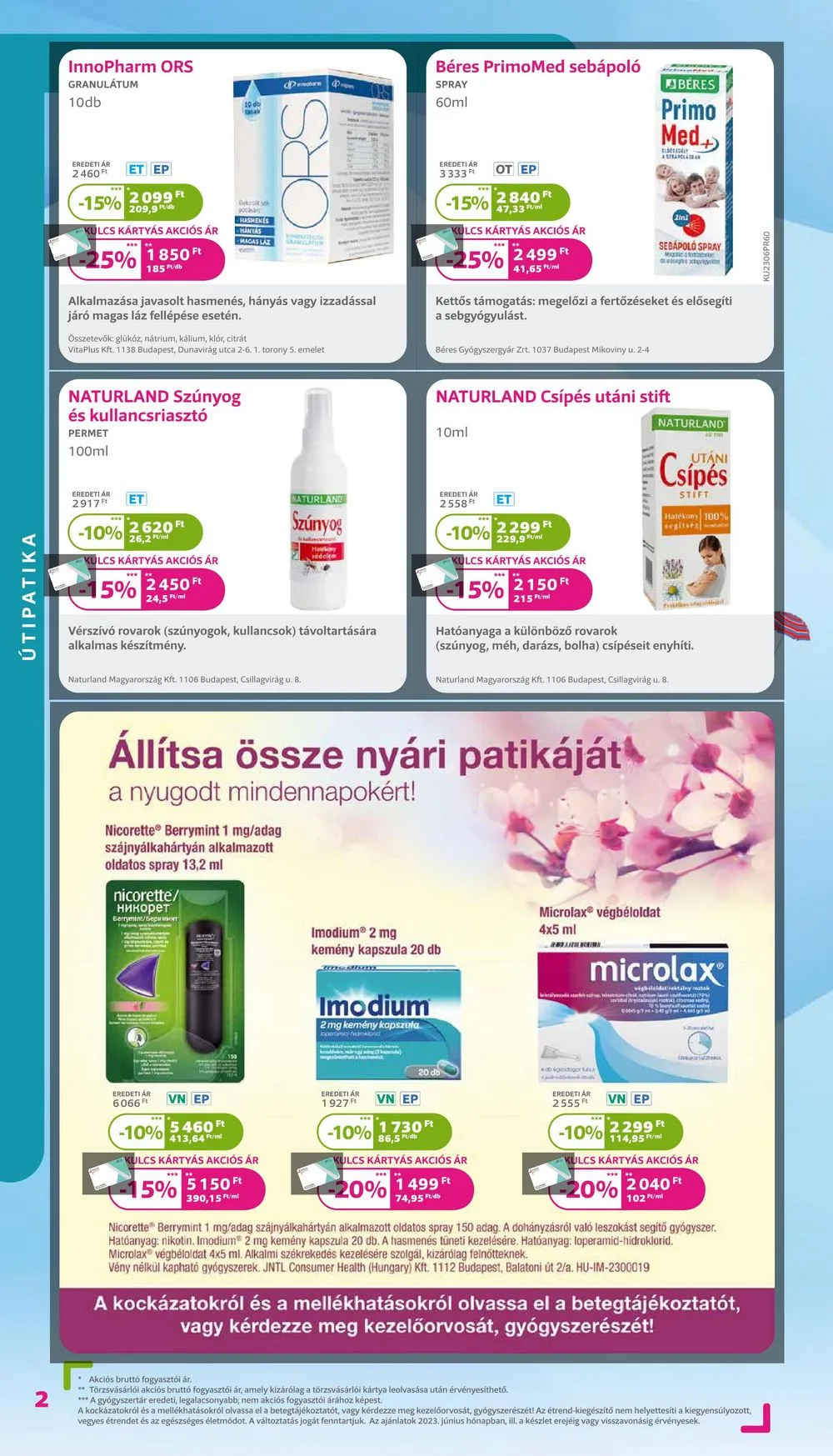 Kulcs akciós újság Patikak 06.01–06.30 – 2. oldal