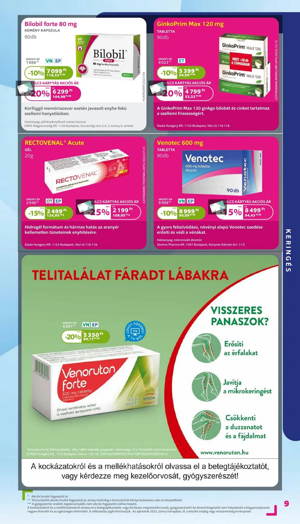 Kulcs akciós újság Patikak 06.01–06.30 – 9. oldal