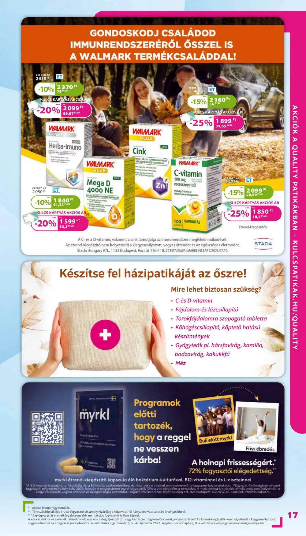 Kulcs akciós újság Patikak 09.01–09.30 – 17. oldal