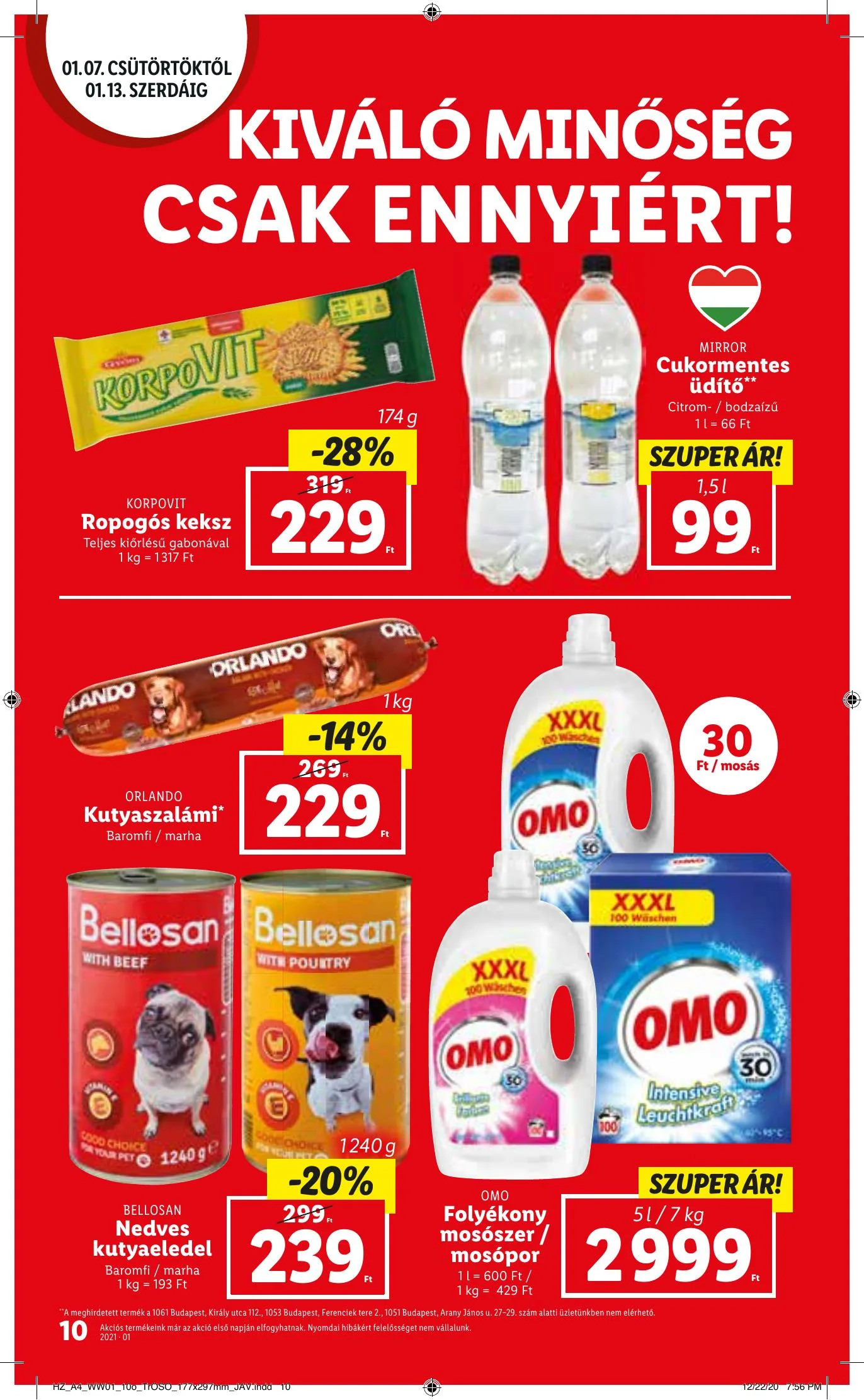 Lidl akciós újság 01.07–01.13 – 10. oldal