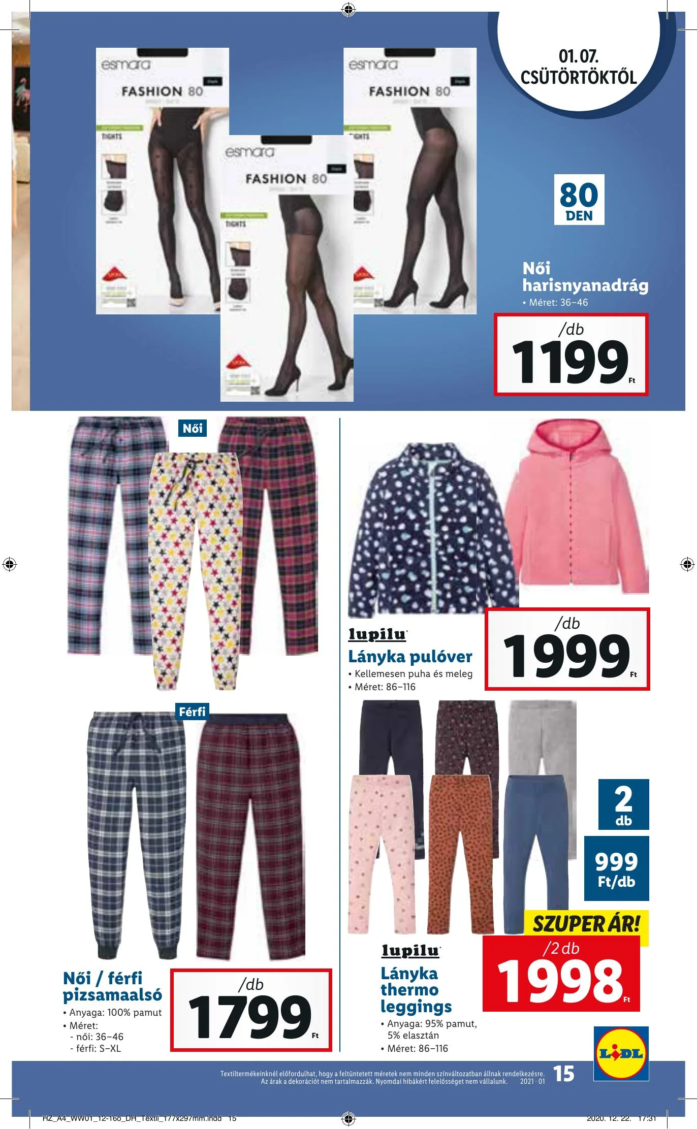 Lidl akciós újság 01.07–01.13 – 15. oldal
