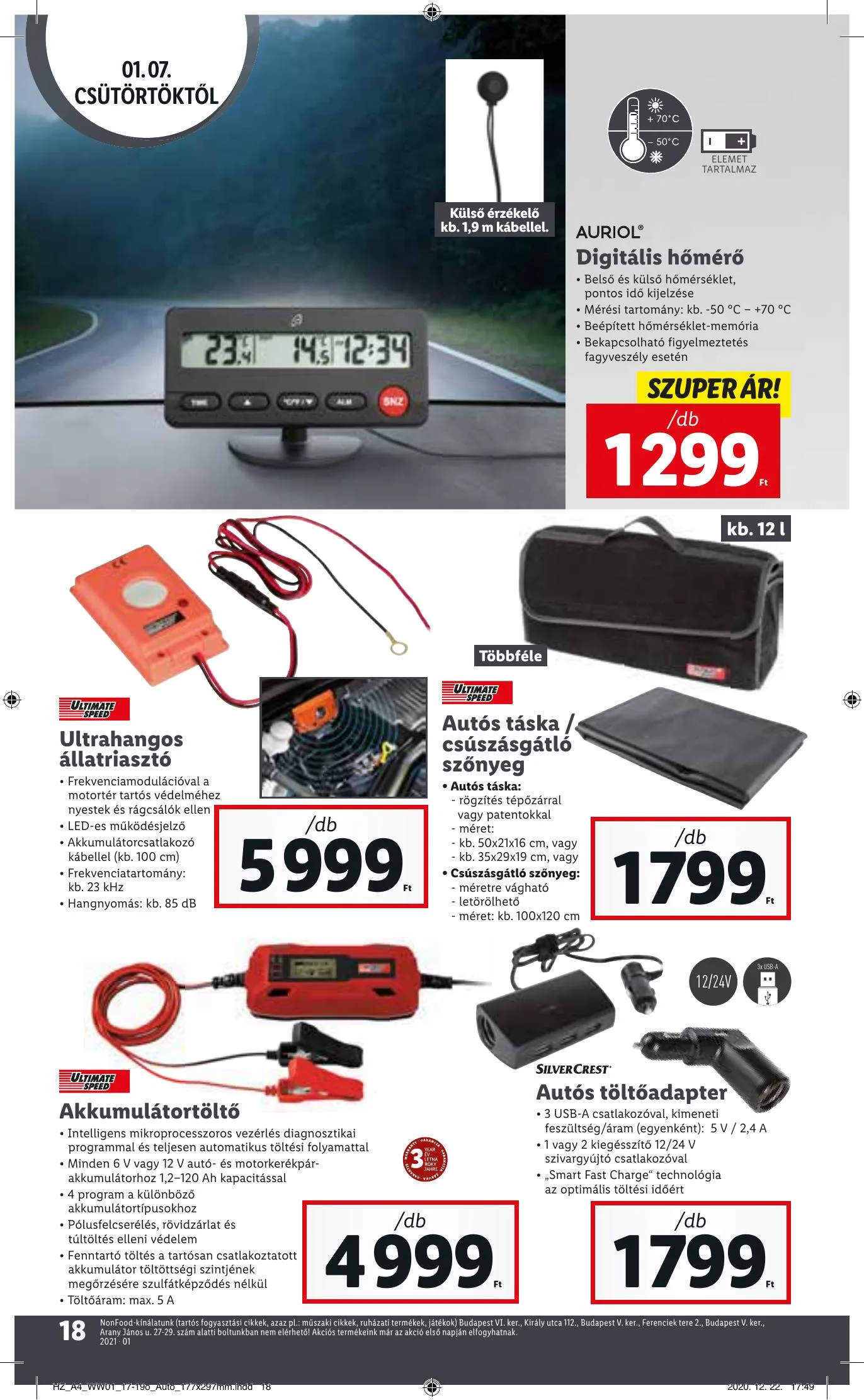 Lidl akciós újság 01.07–01.13 – 18. oldal