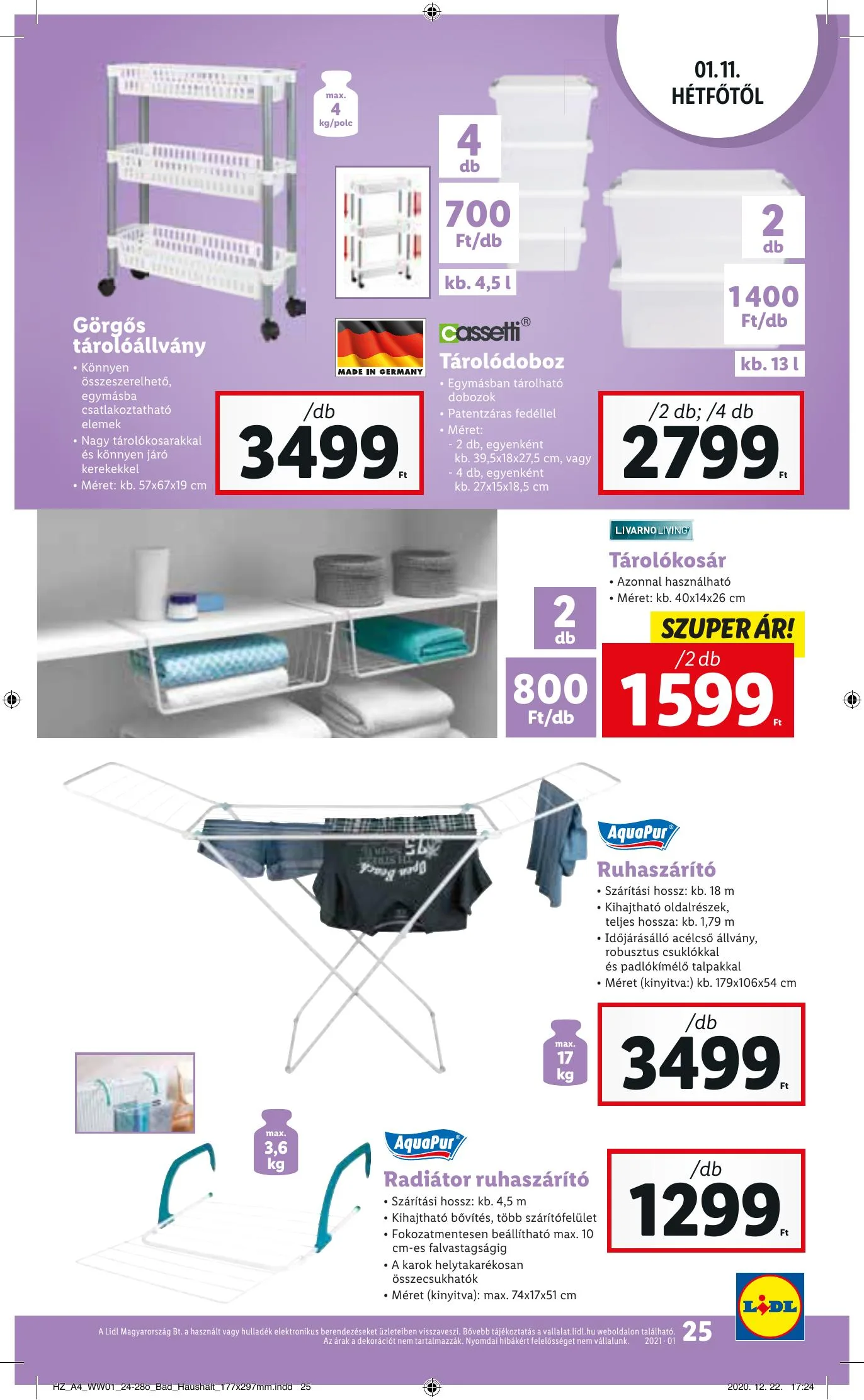 Lidl akciós újság 01.07–01.13 – 25. oldal