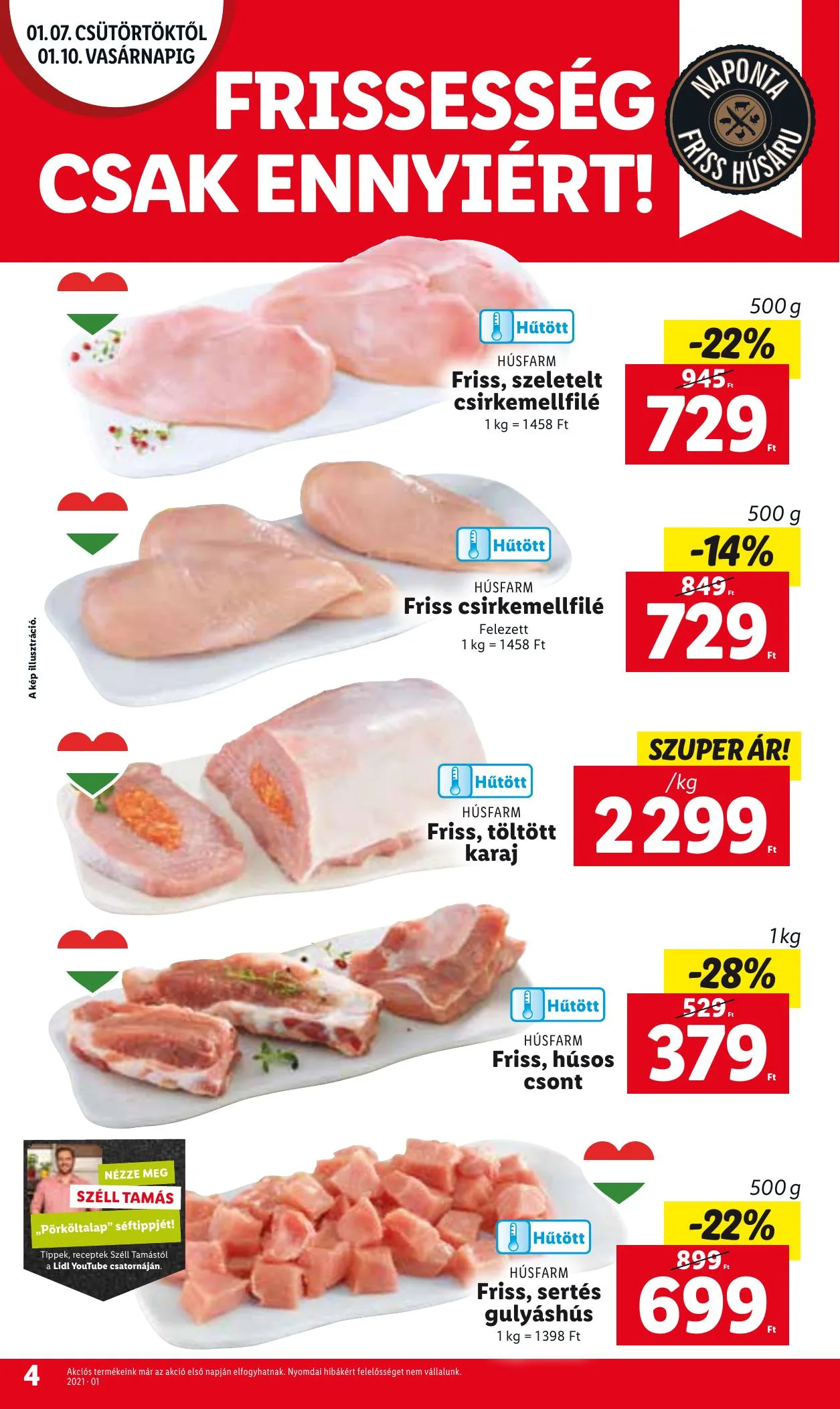 Lidl akciós újság 01.07–01.13 – 4. oldal