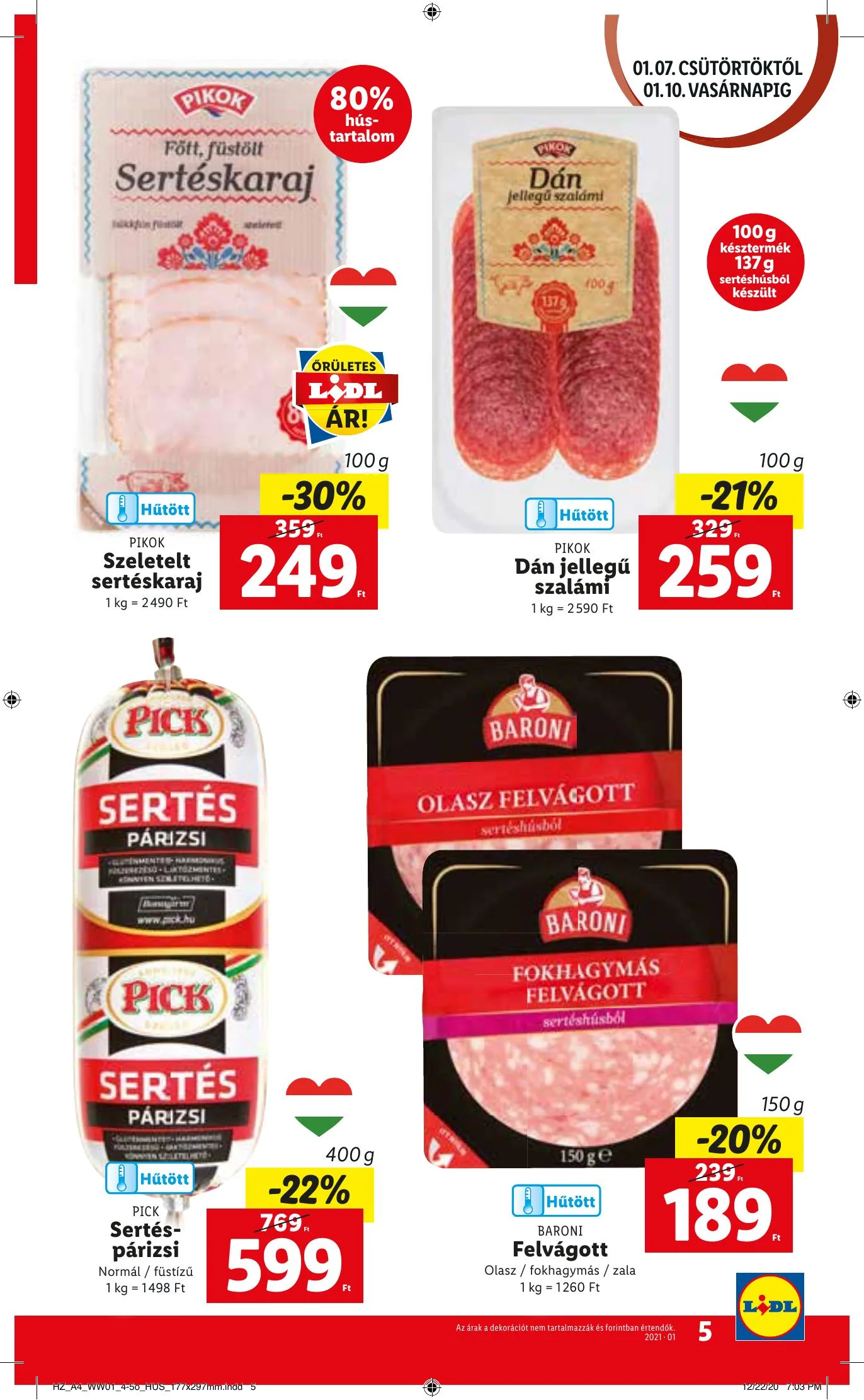 Lidl akciós újság 01.07–01.13 – 5. oldal