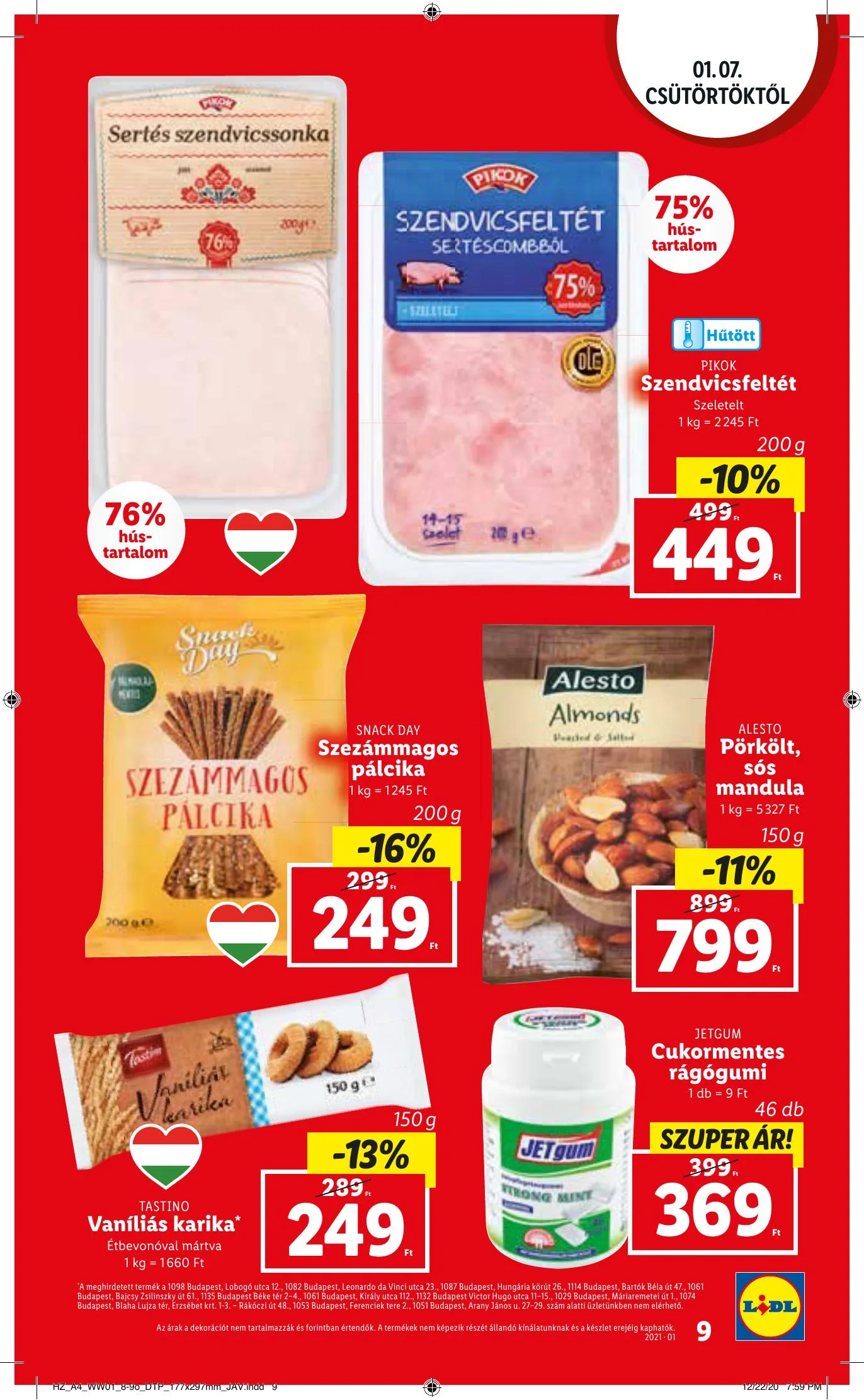 Lidl akciós újság 01.07–01.13 – 9. oldal