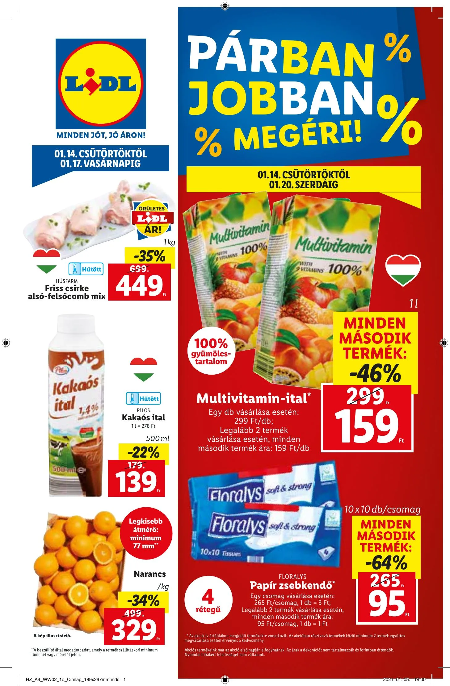 Lidl akciós újság 01.14–01.20