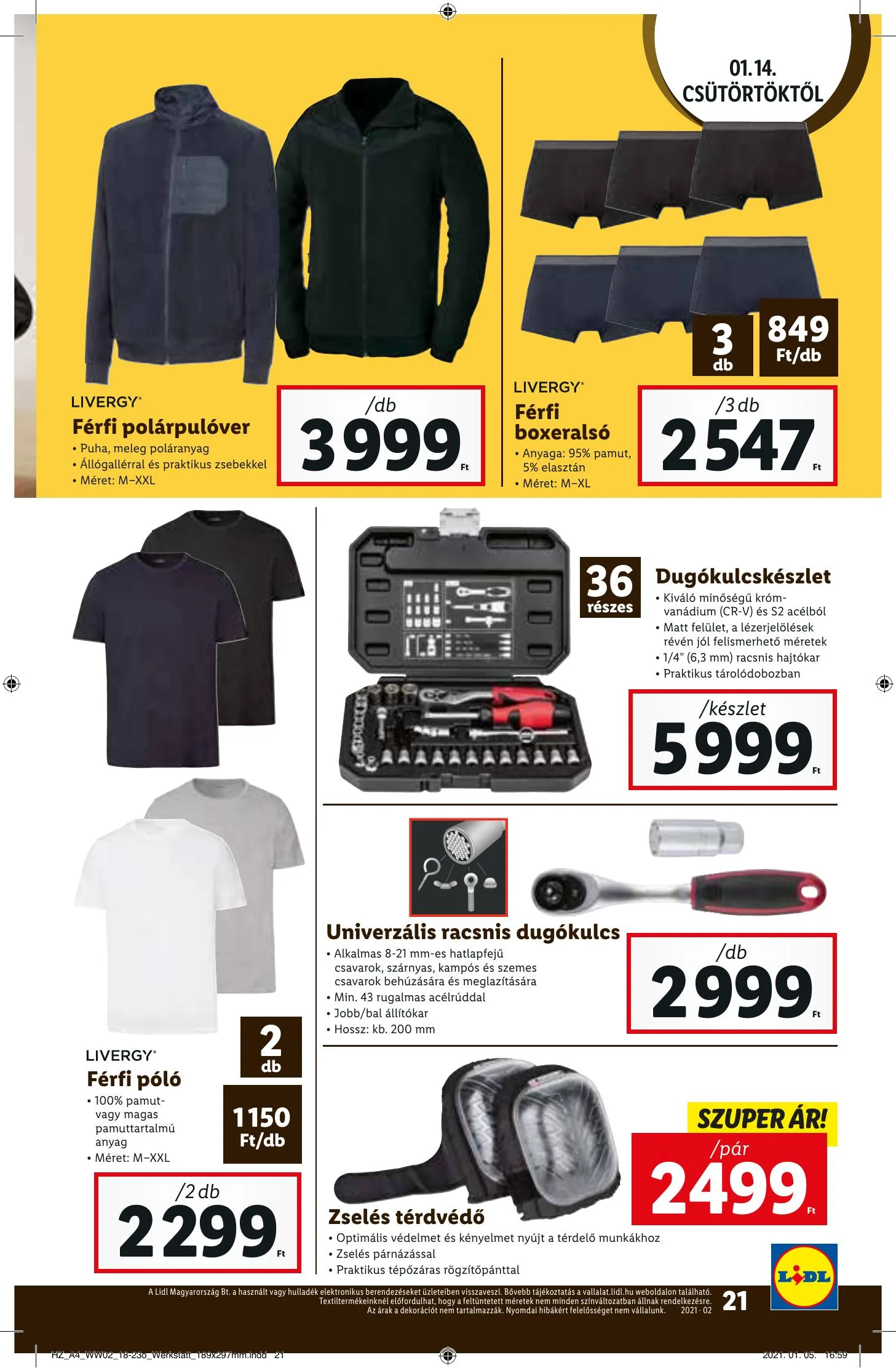 Lidl akciós újság 01.14–01.20 – 21. oldal