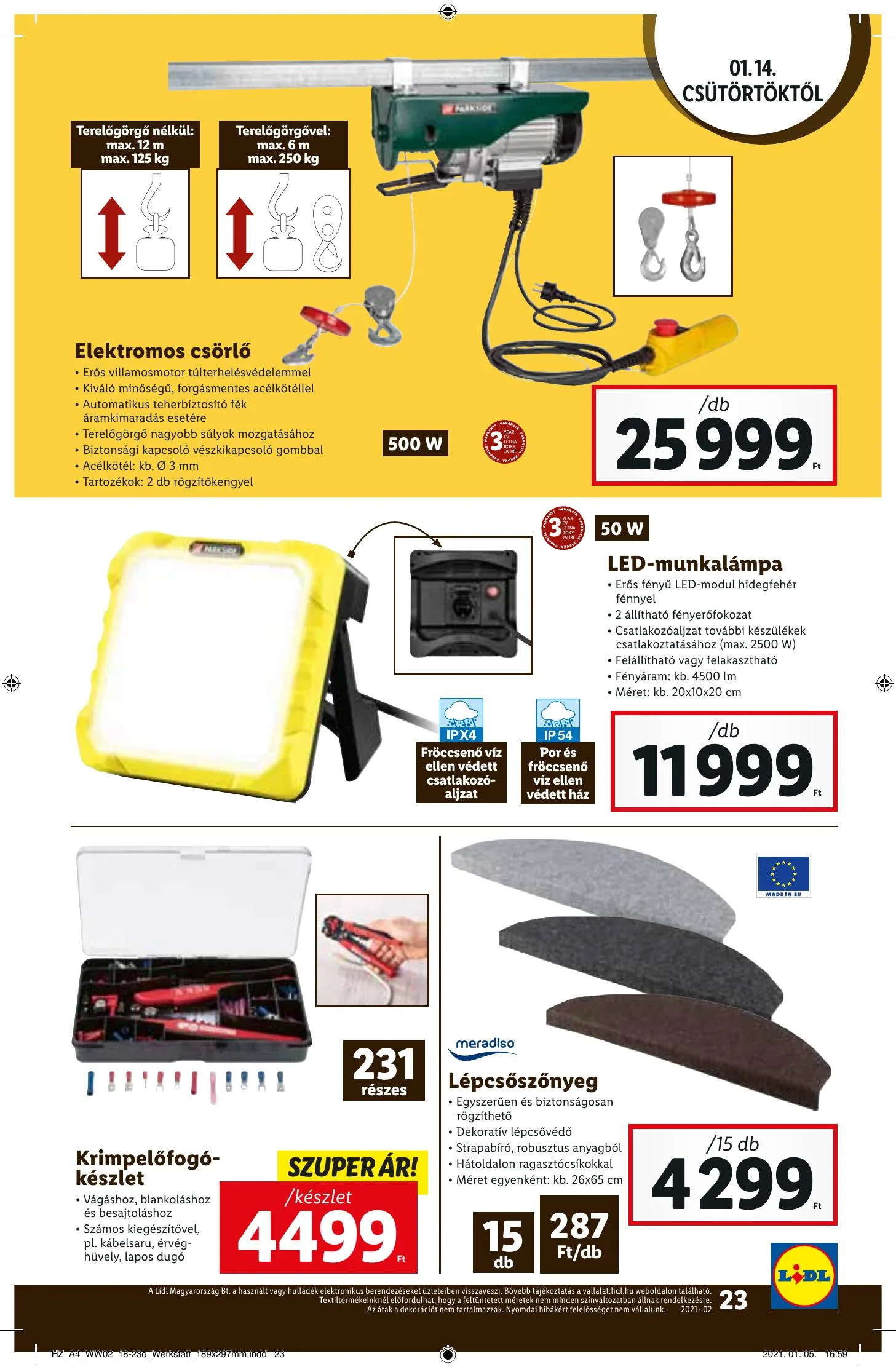 Lidl akciós újság 01.14–01.20 – 23. oldal