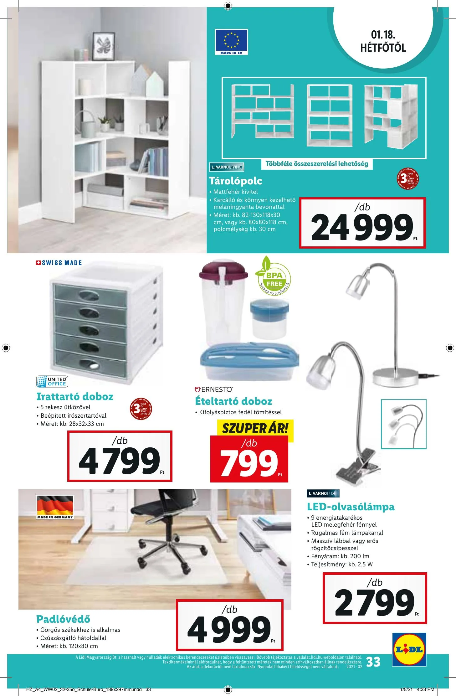 Lidl akciós újság 01.14–01.20 – 33. oldal