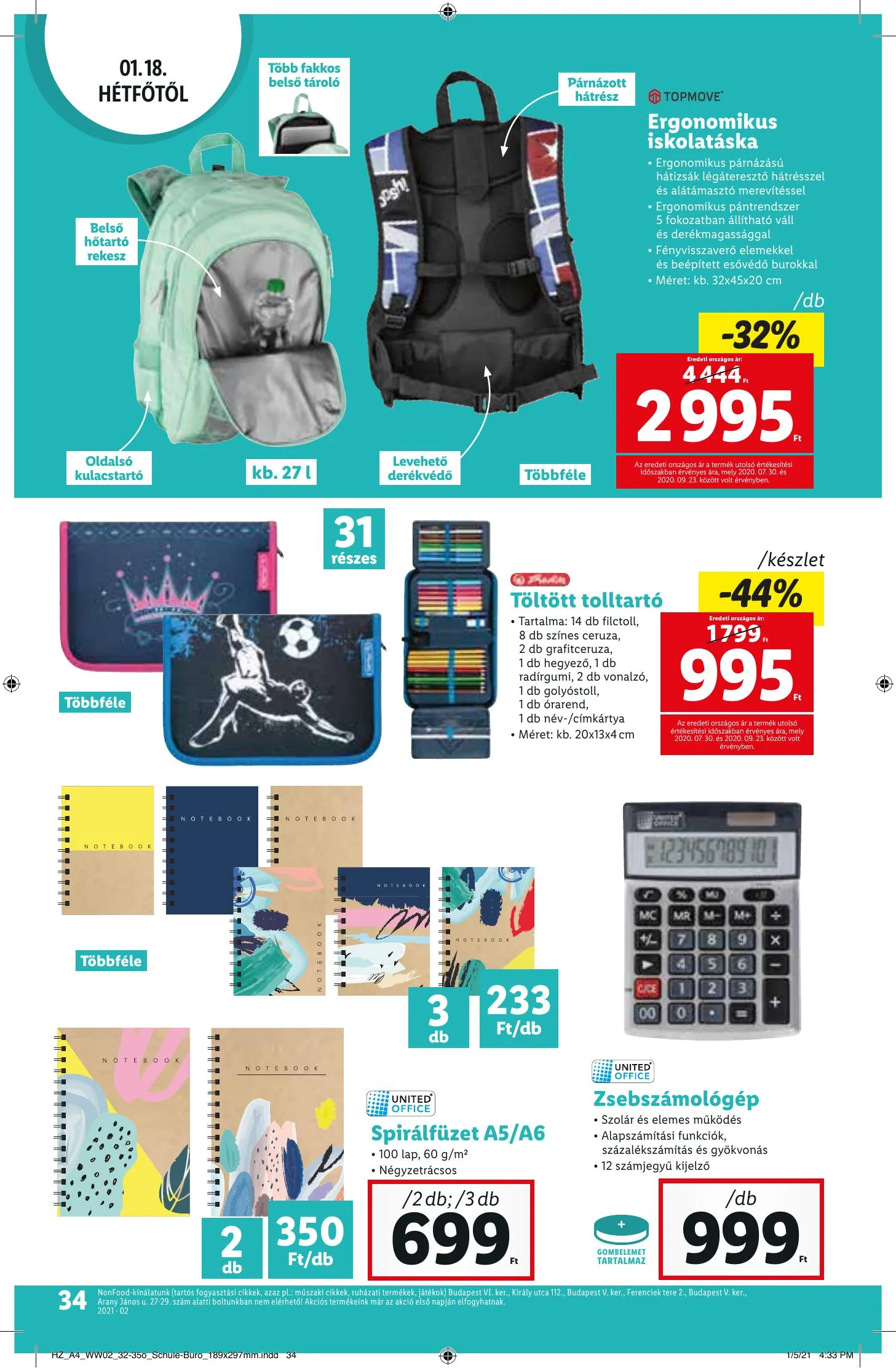 Lidl akciós újság 01.14–01.20 – 34. oldal