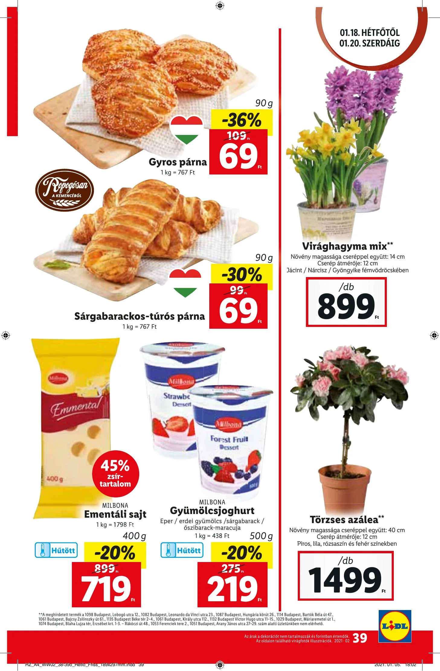 Lidl akciós újság 01.14–01.20 – 39. oldal