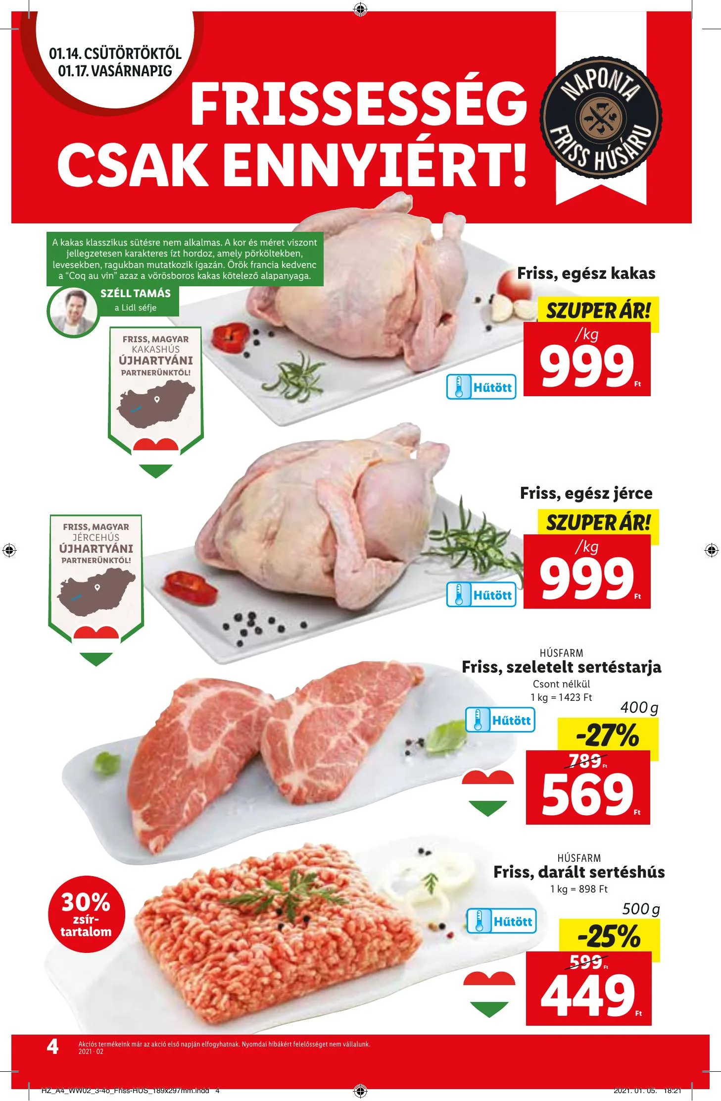 Lidl akciós újság 01.14–01.20 – 4. oldal
