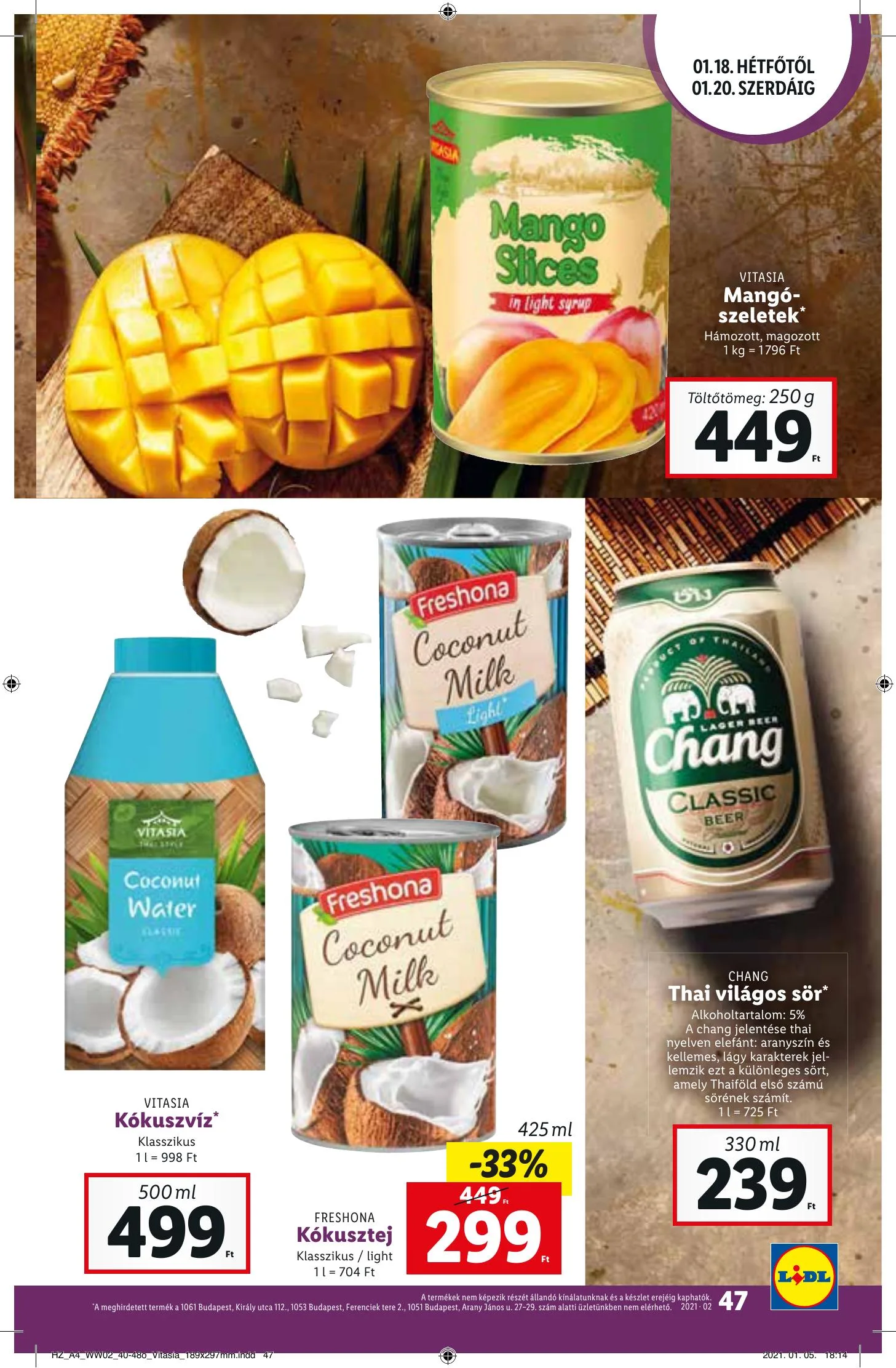 Lidl akciós újság 01.14–01.20 – 47. oldal